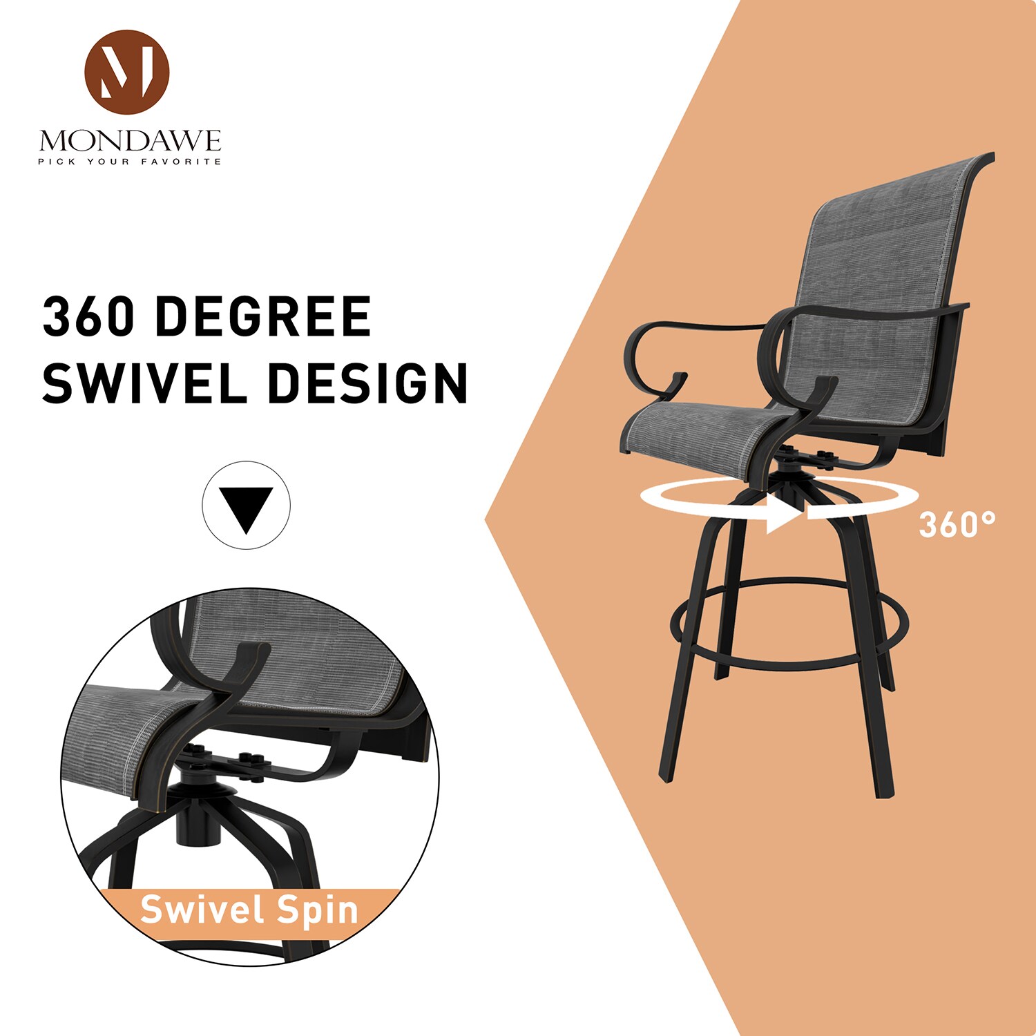 Mondawe 21OD123140BE Patio-Chairs - View #6