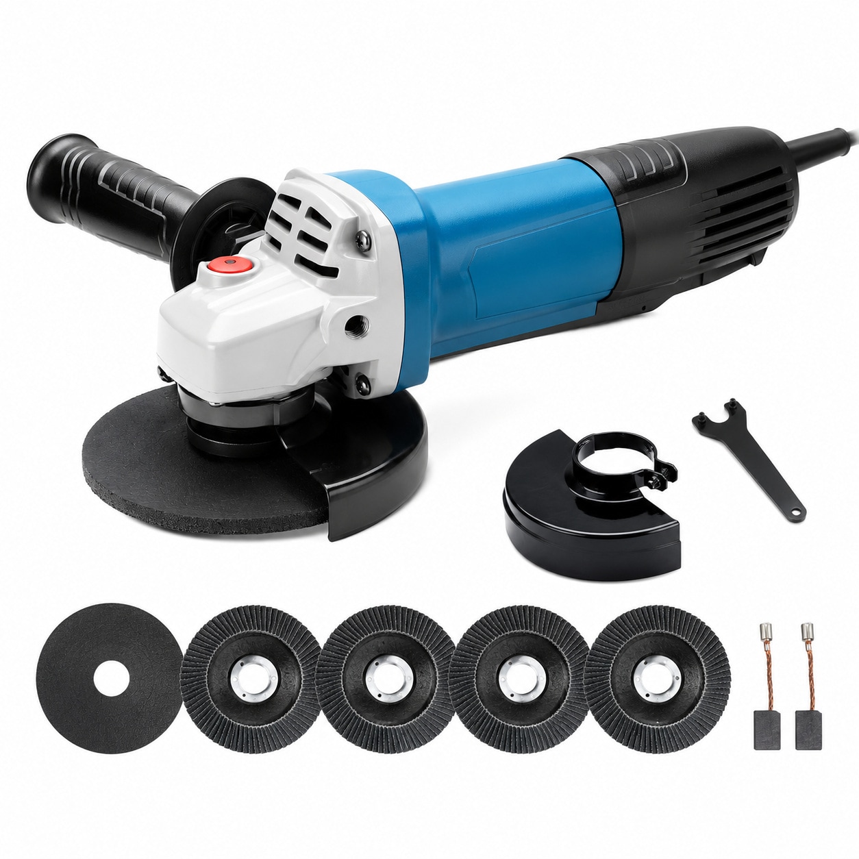 Avid Power 800W 4-1/2 Inch Angle Grinder High Speed 11800RPM Heavy Duty Power Tool with Accessories #646027183571
