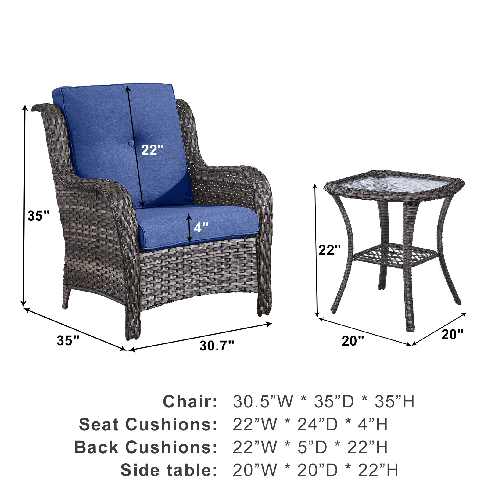 Rilyson FS017026-1 Patio-Chairs - View #4