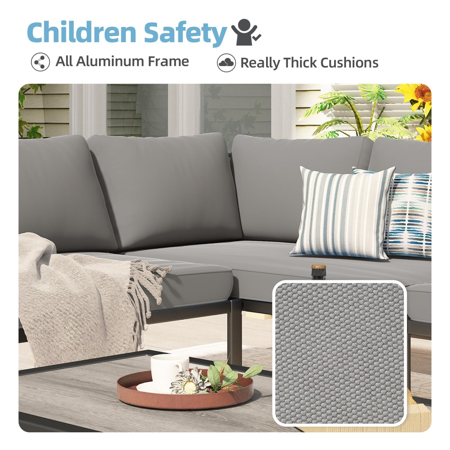 AECOJOY 16500GR-LS01 Patio-Sofas-Daybeds - View #2