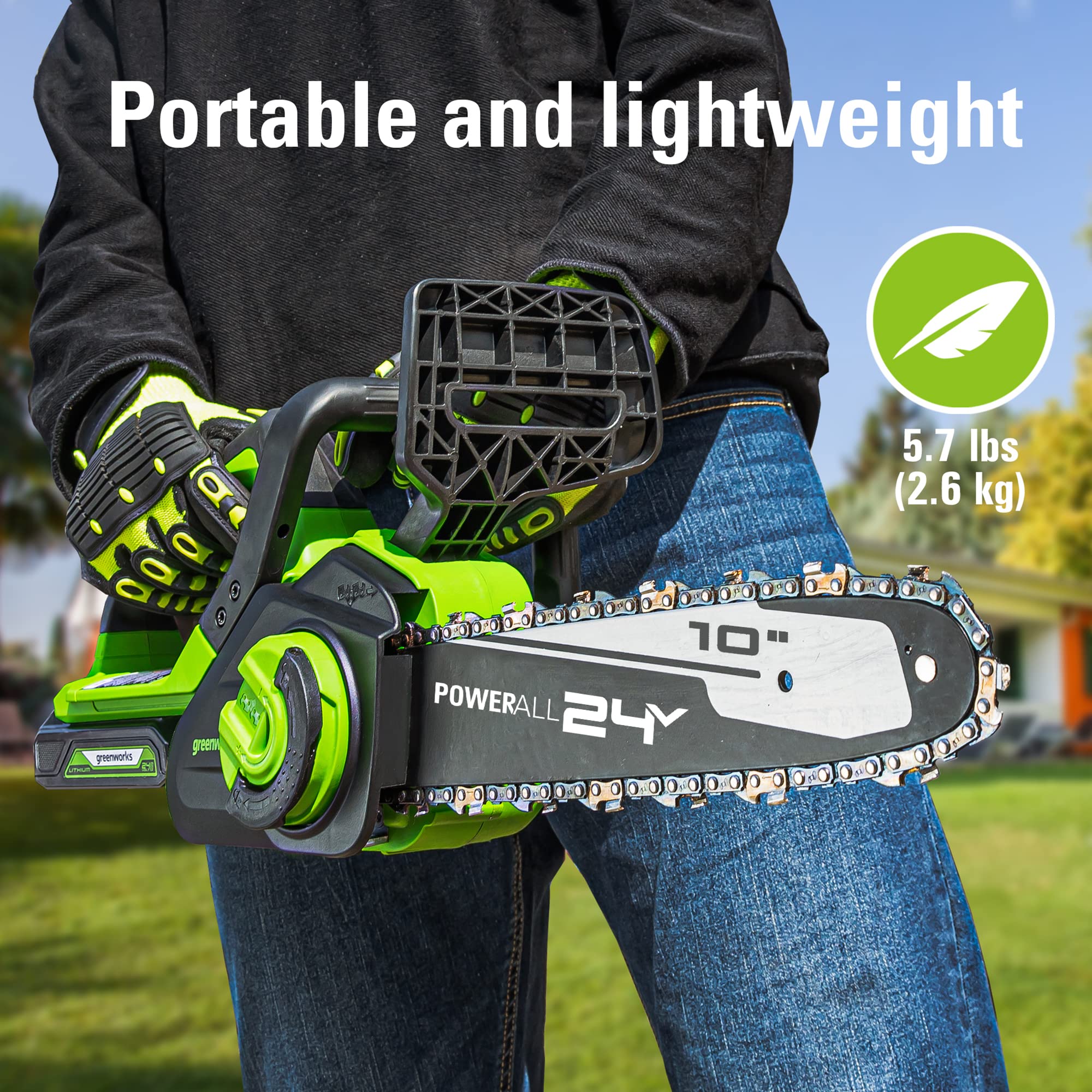 Greenworks CS24B210 Cordless-Chainsaw - View #6