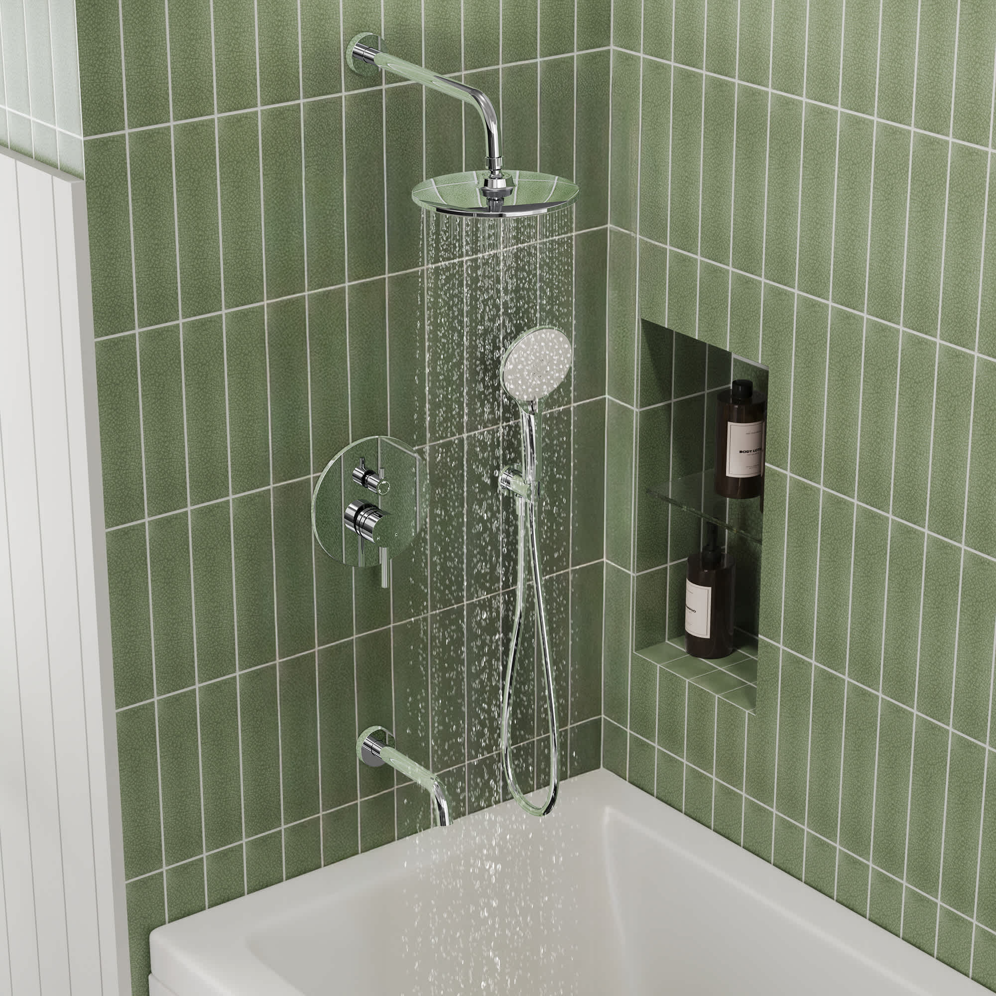EVERSTEIN SFS-1076-CH9 Showerhead-Bar-Panels - View #3