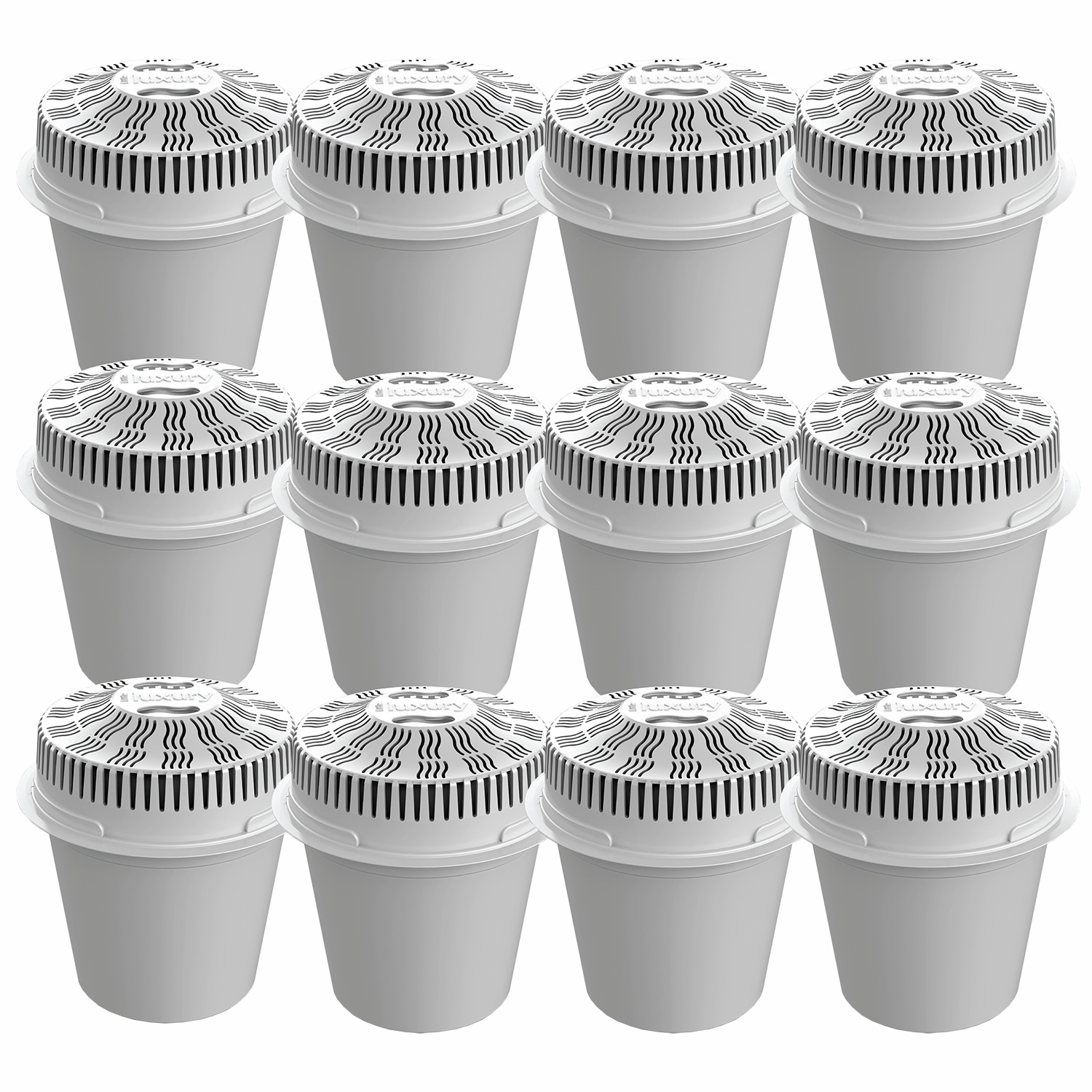 Little Luxury LLVFC12 Vitality Coconut shell carbon Water dispenser Replacement Filter 12 -Pack