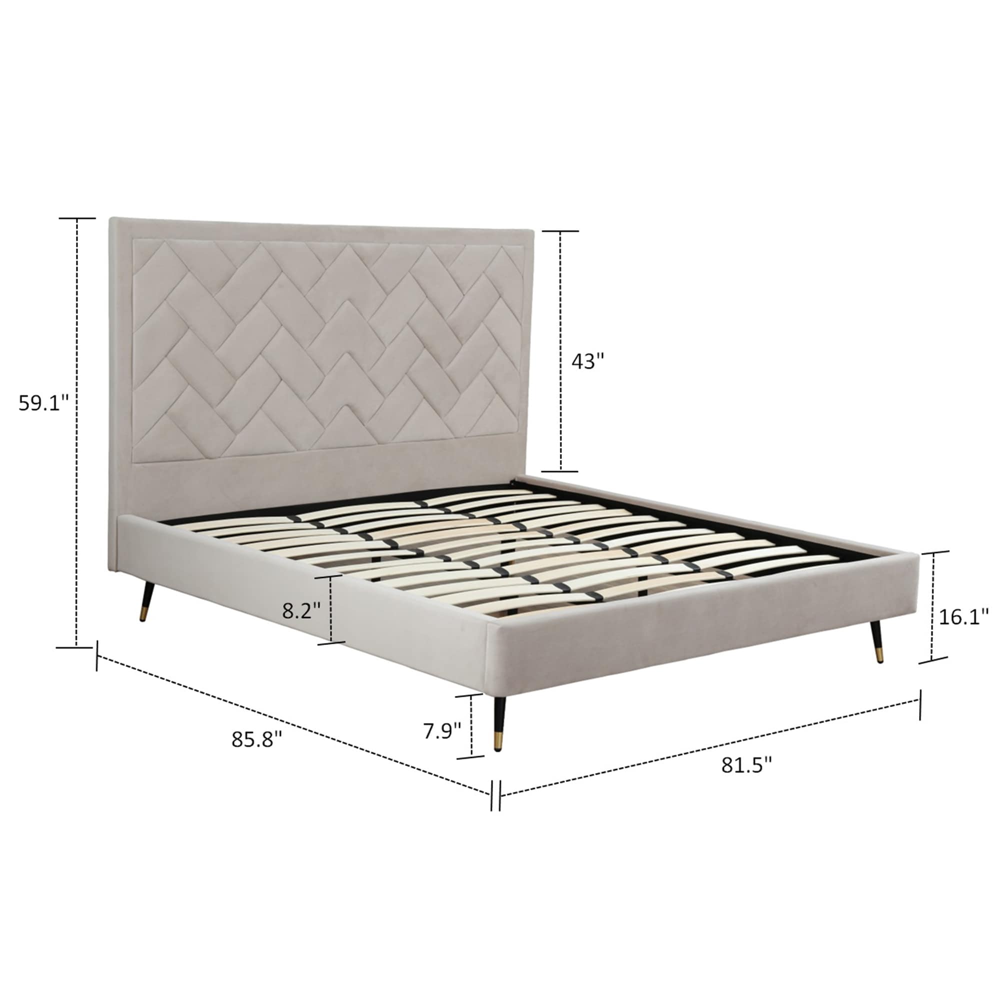 Manhattan Comfort BD009-KG-GE Bedroom-Sets - View #3