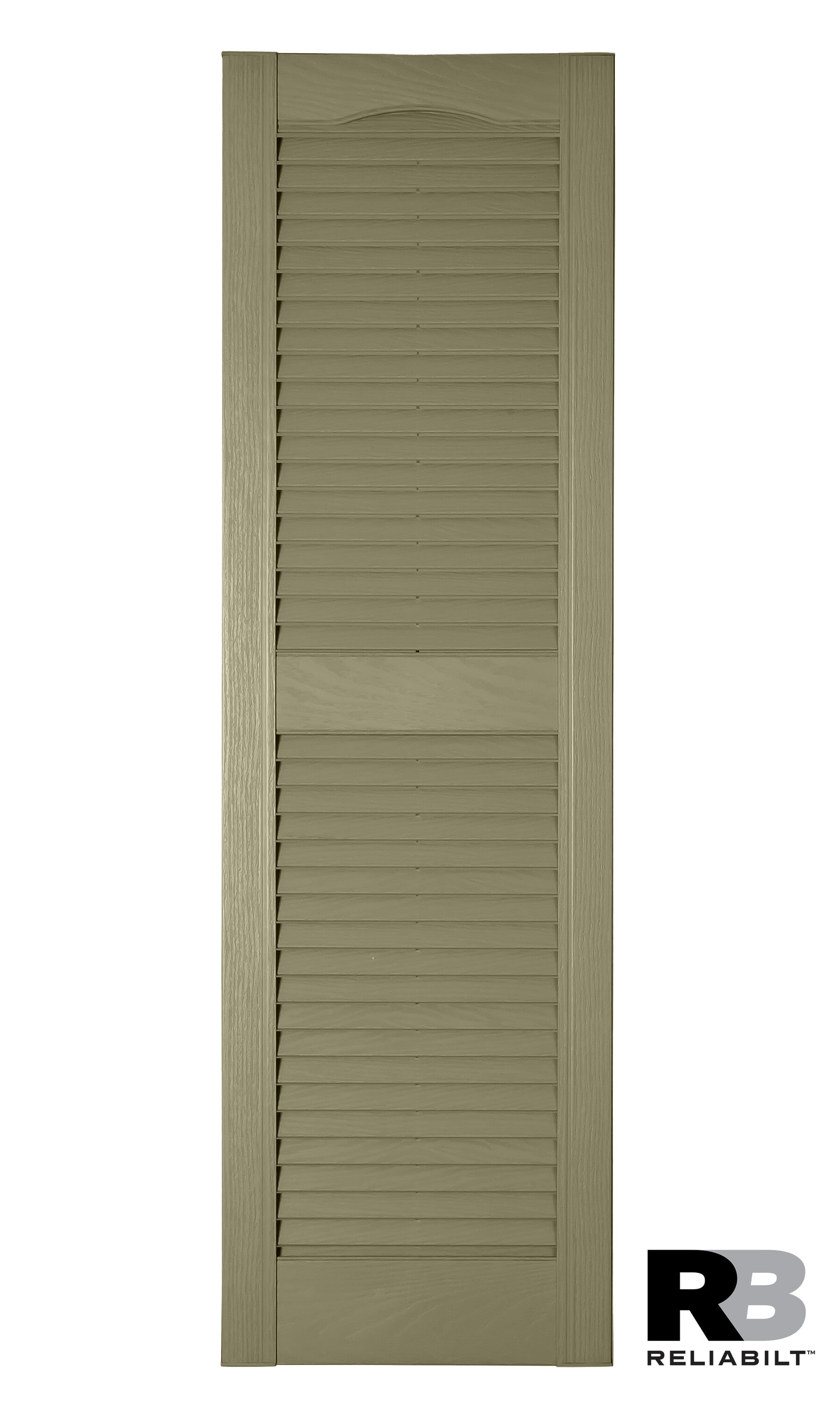 RELIABILT LVRCT1469020 14.5-in W x 69-in H Sage Louvered Polypropylene Exterior Shutters ( 2 -Pack )