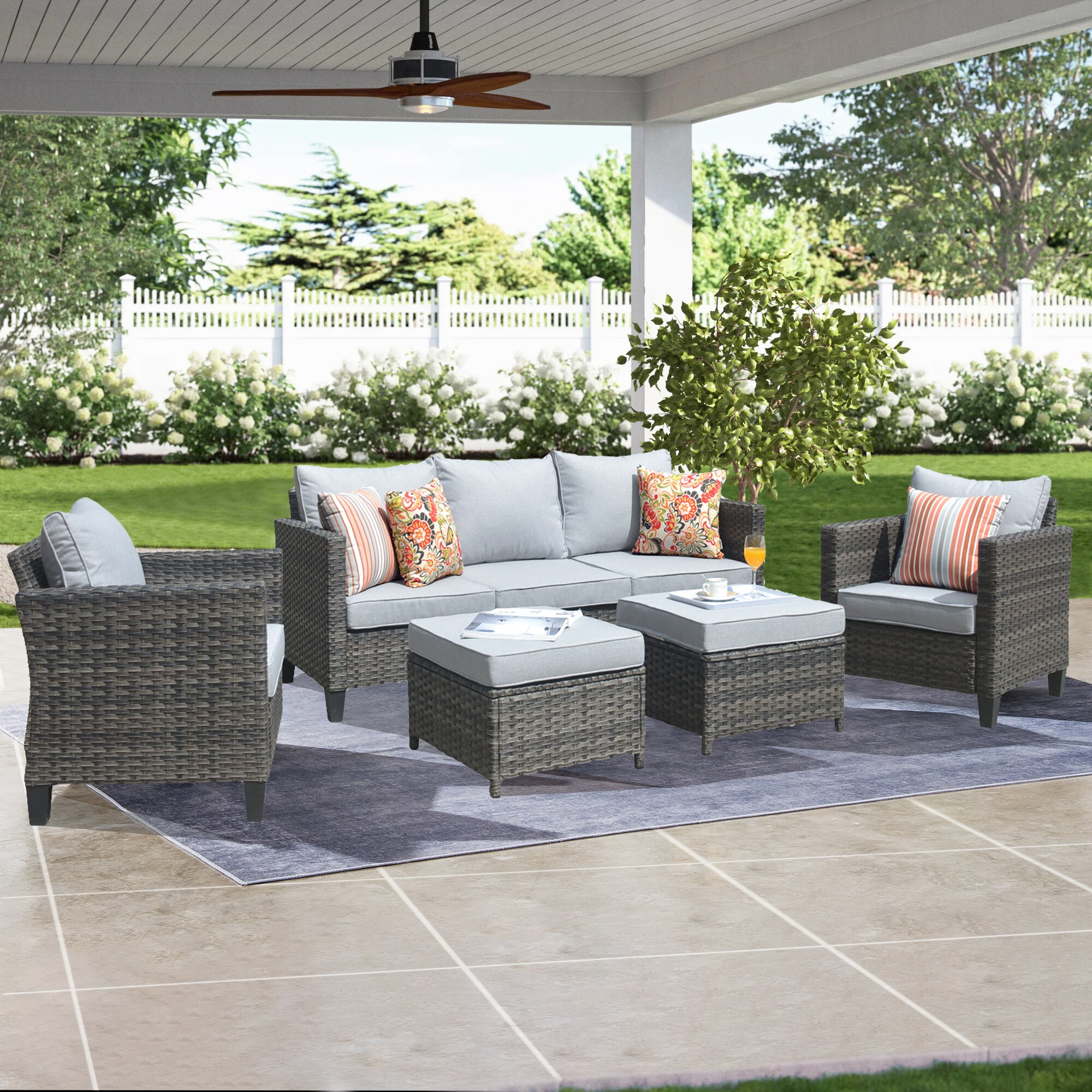 Walnew 5 piece patio discount set