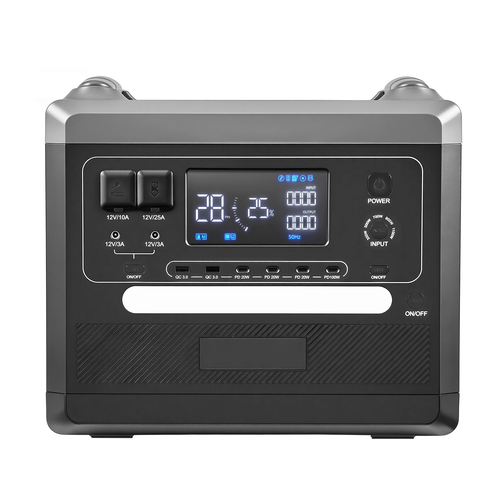 VEVOR Portable Power Station 2400W 2160Wh Power Station Solar Generator with 10 Output Ports and Adjustable Input Power Expandable LiFePO4 Battery Backup for Home Camping RV (Solar Panel NOT Included)