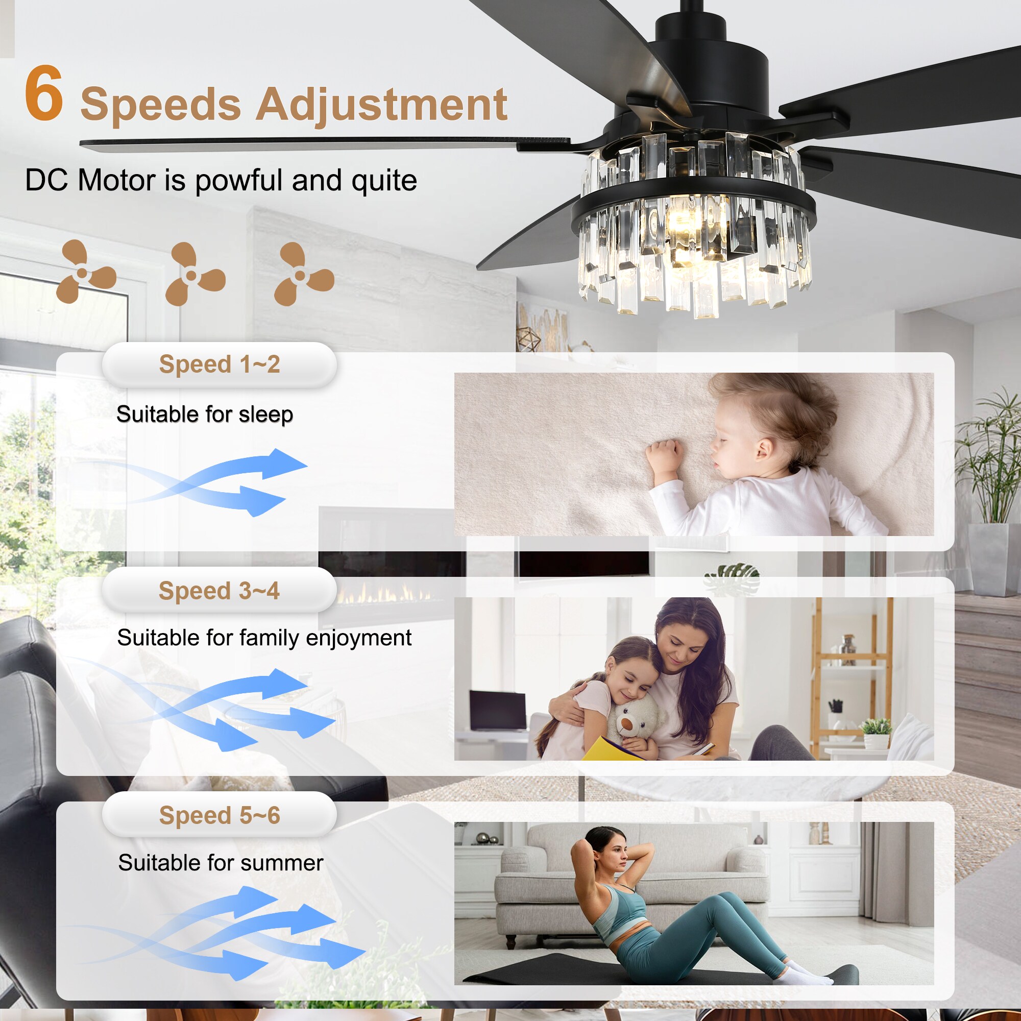 Bella Depot DCFSD7202-B Ceiling-Fans - View #7