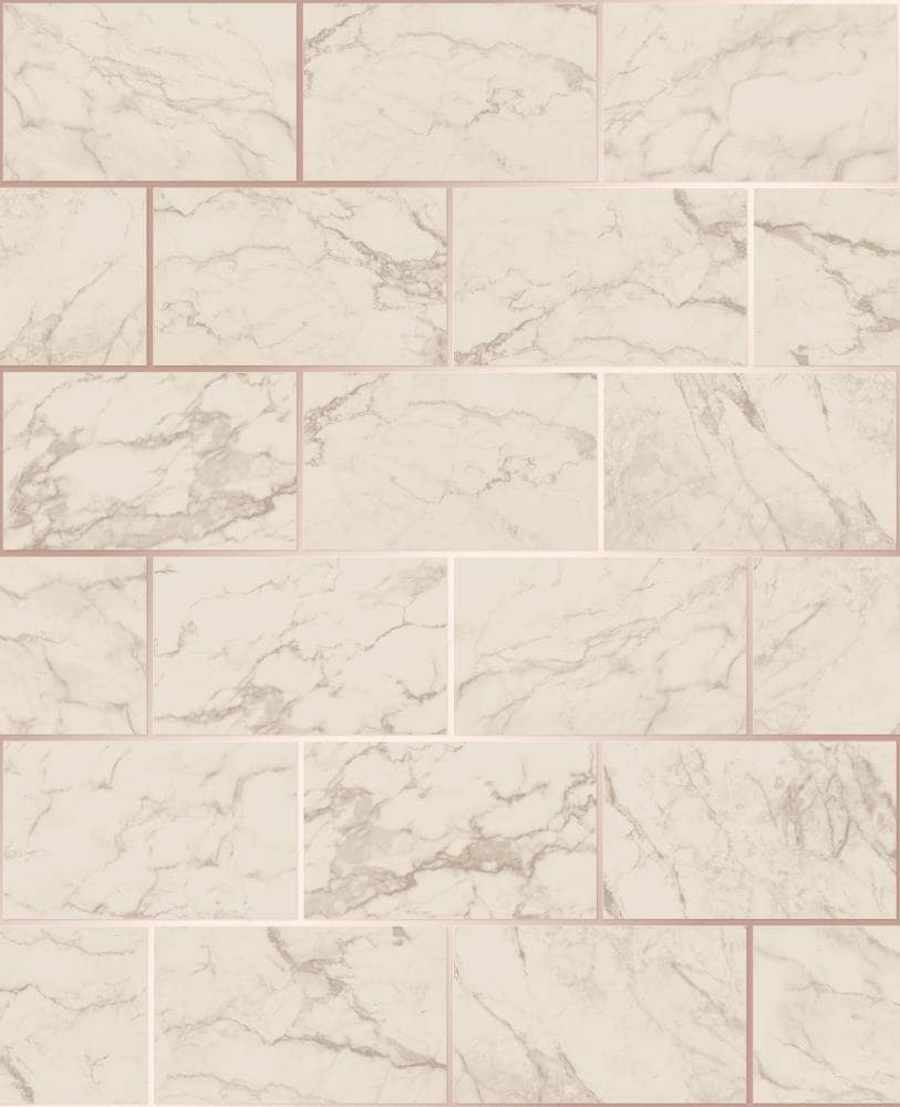 Crown M1510 56.4-Sq. Feet Beige Paper Stone Unpasted Wallpaper