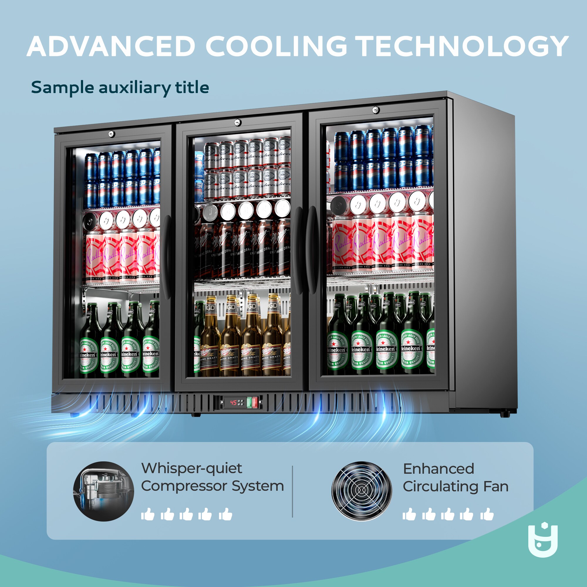 Euhomy BR006-330BL-E-LS-SC Beverage-Dispensers - View #6