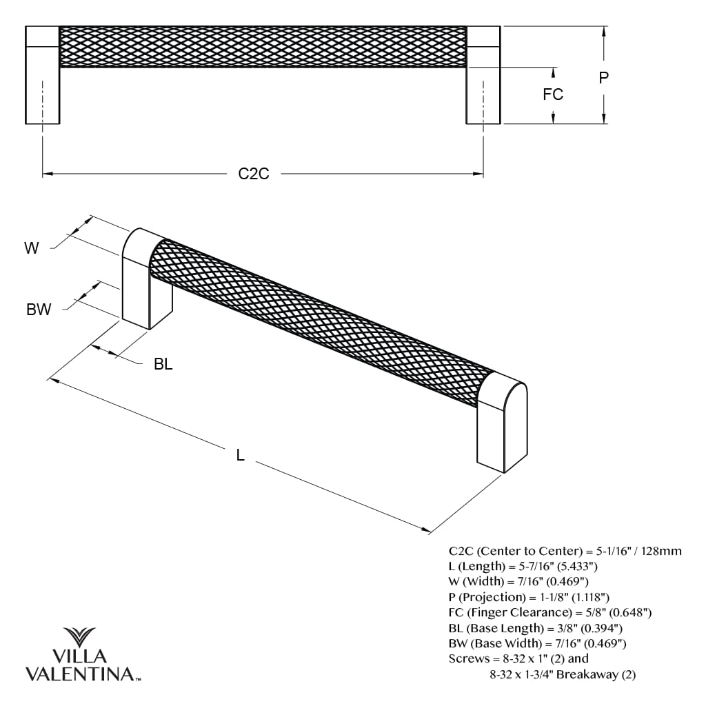 Villa Valentina VV10128MB Cabinet-Pulls - View #8