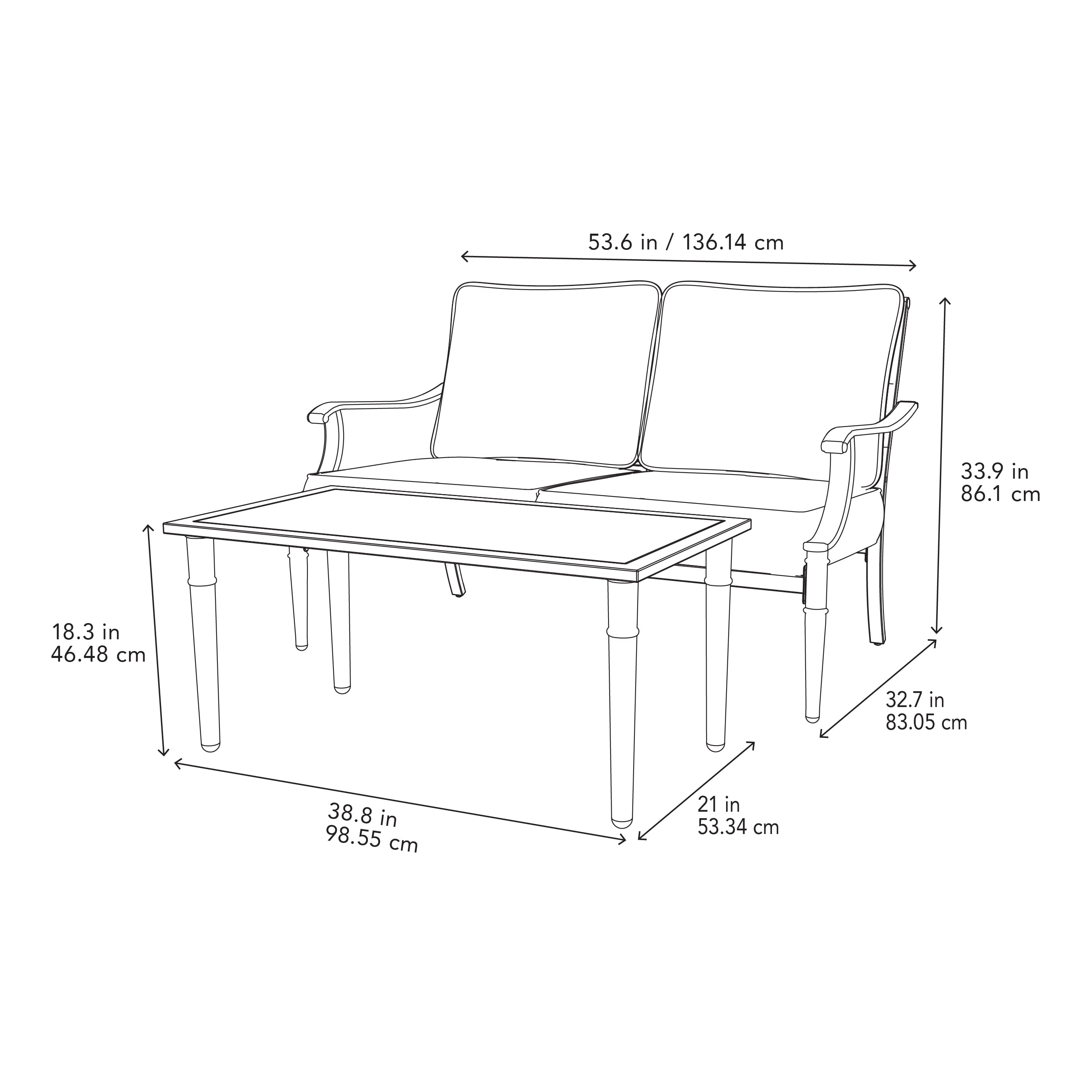 allen + roth LOS23006-LT001 Patio-Conversation-Sets - View #13