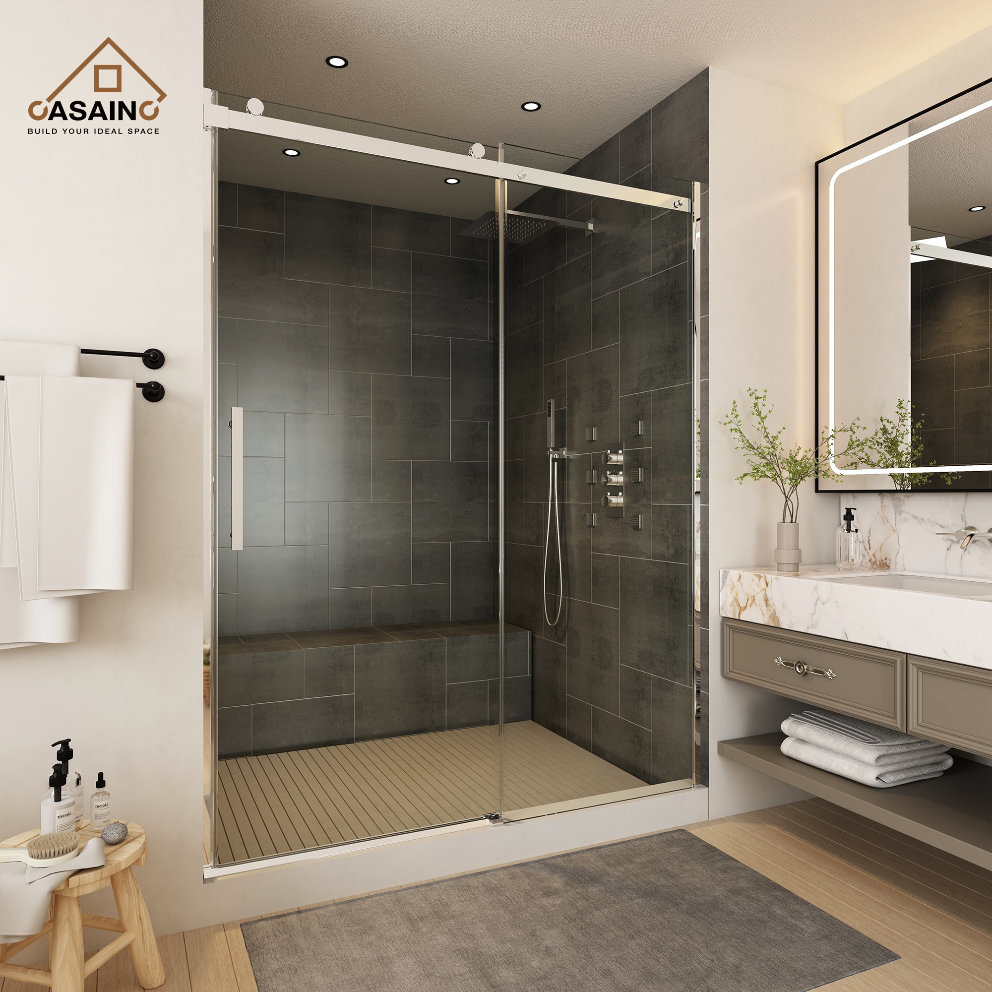 CASAINC SL-TL-D-T128 Shower-Doors - View #11