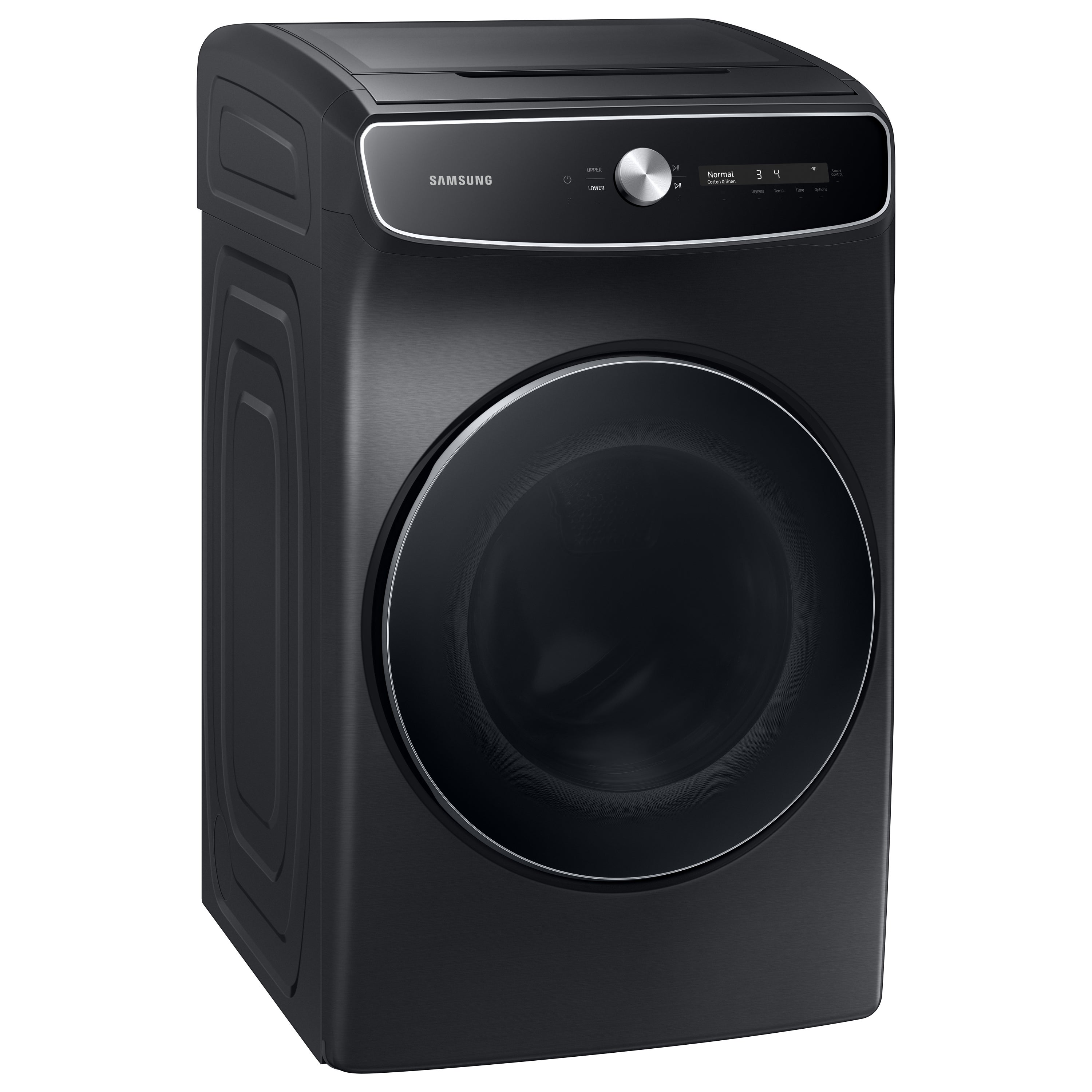 Samsung 7.5-cu ft Steam Cycle Smart Electric Dryer (Brushed Black) ENERGY  STAR