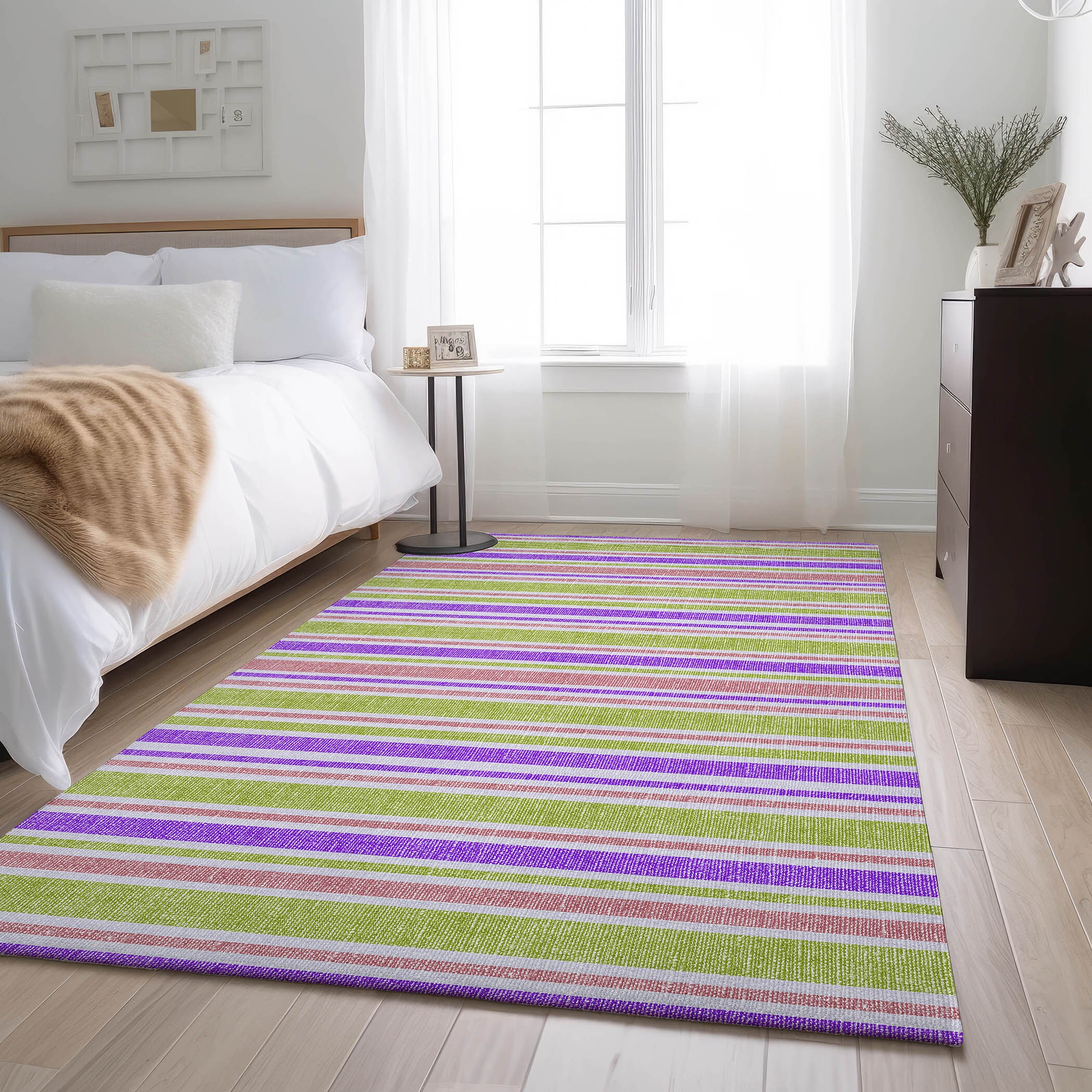 Addison Rugs AMF564BN3X5 Mayfield AMF564BN 3 x 5 (ft) Loomed Polyester Burgundy Rectangular Indoor Geometric Machine washable Area rug