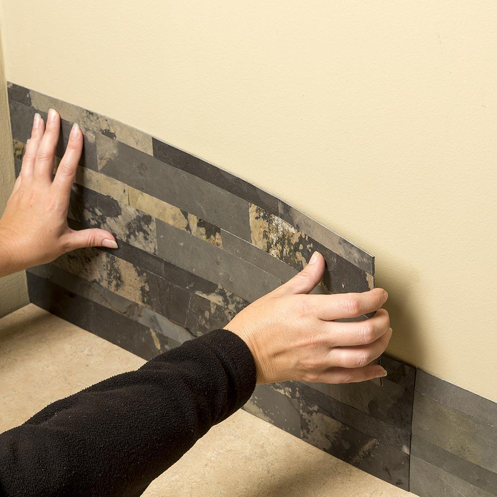Aspect Stone Weathered Quartz 6-in x 24-in Natural Stone Quartz Stacked Stone Look Peel and Stick Wall Tile (0.97-sq. ft/ Piece)
