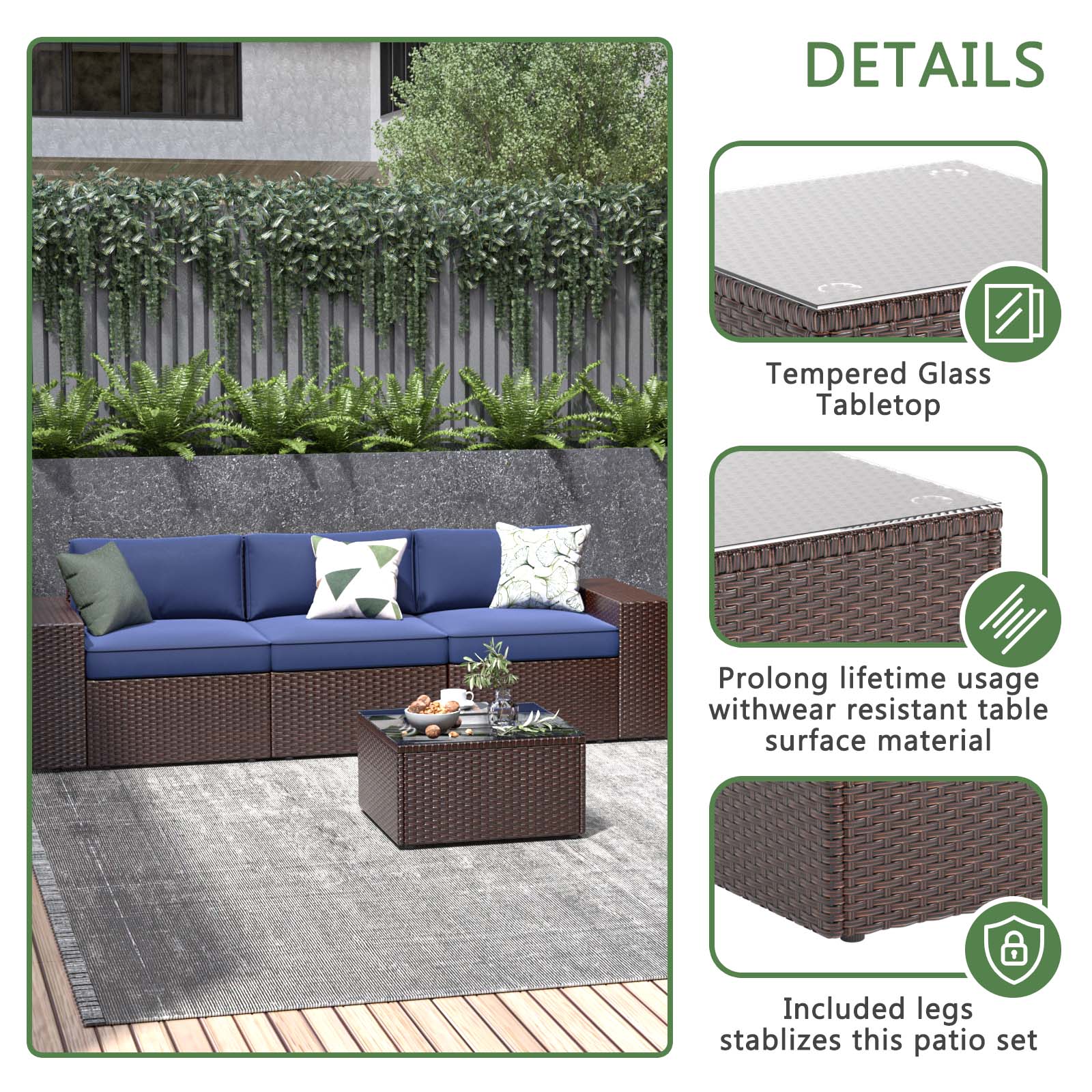 Bapipro BP3906U02 Patio-Conversation-Sets - View #4
