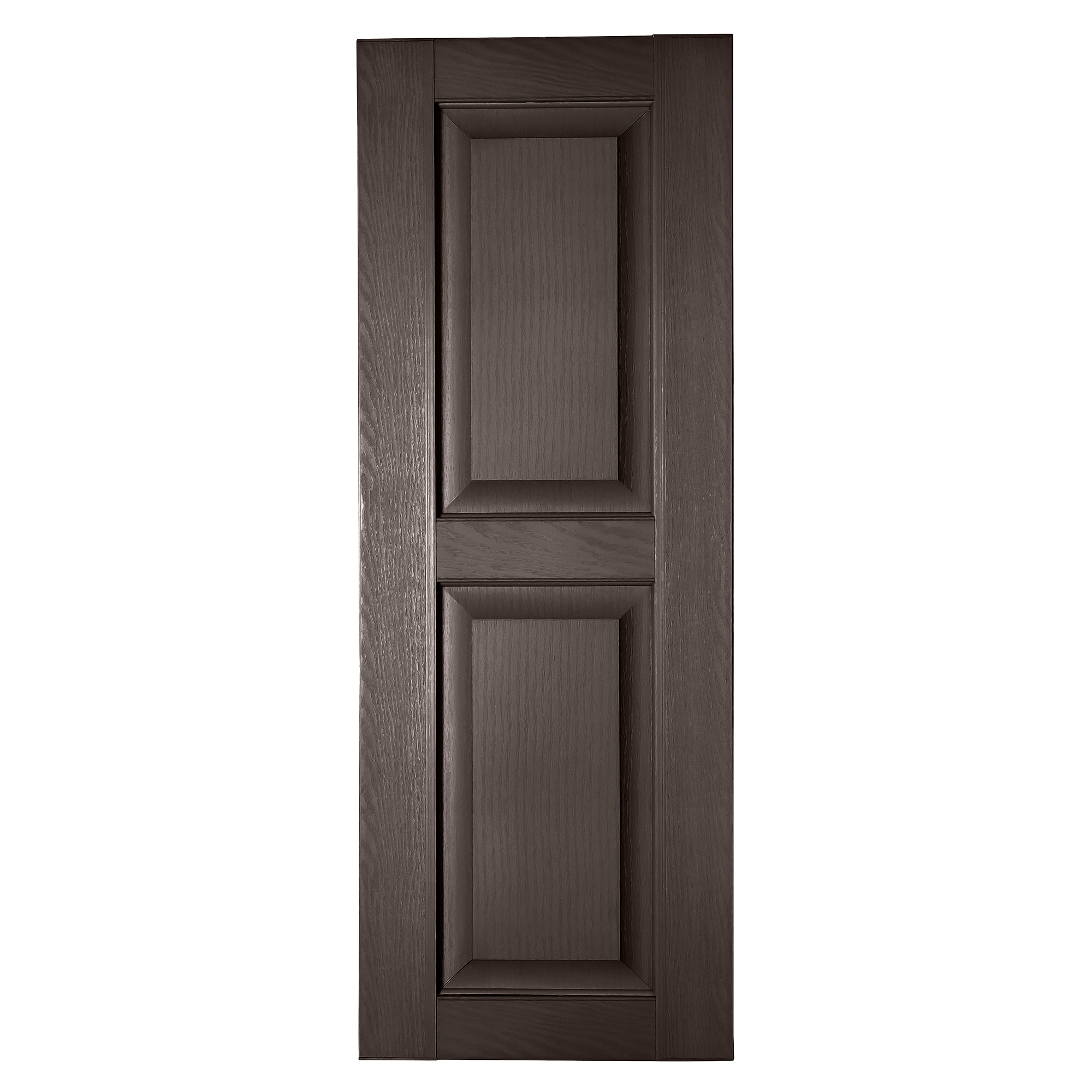 RELIABILT RP1882025 17.75-in W x 82-in H Sienna Brown Raised panel Polypropylene Exterior Shutters ( 2 -Pack )
