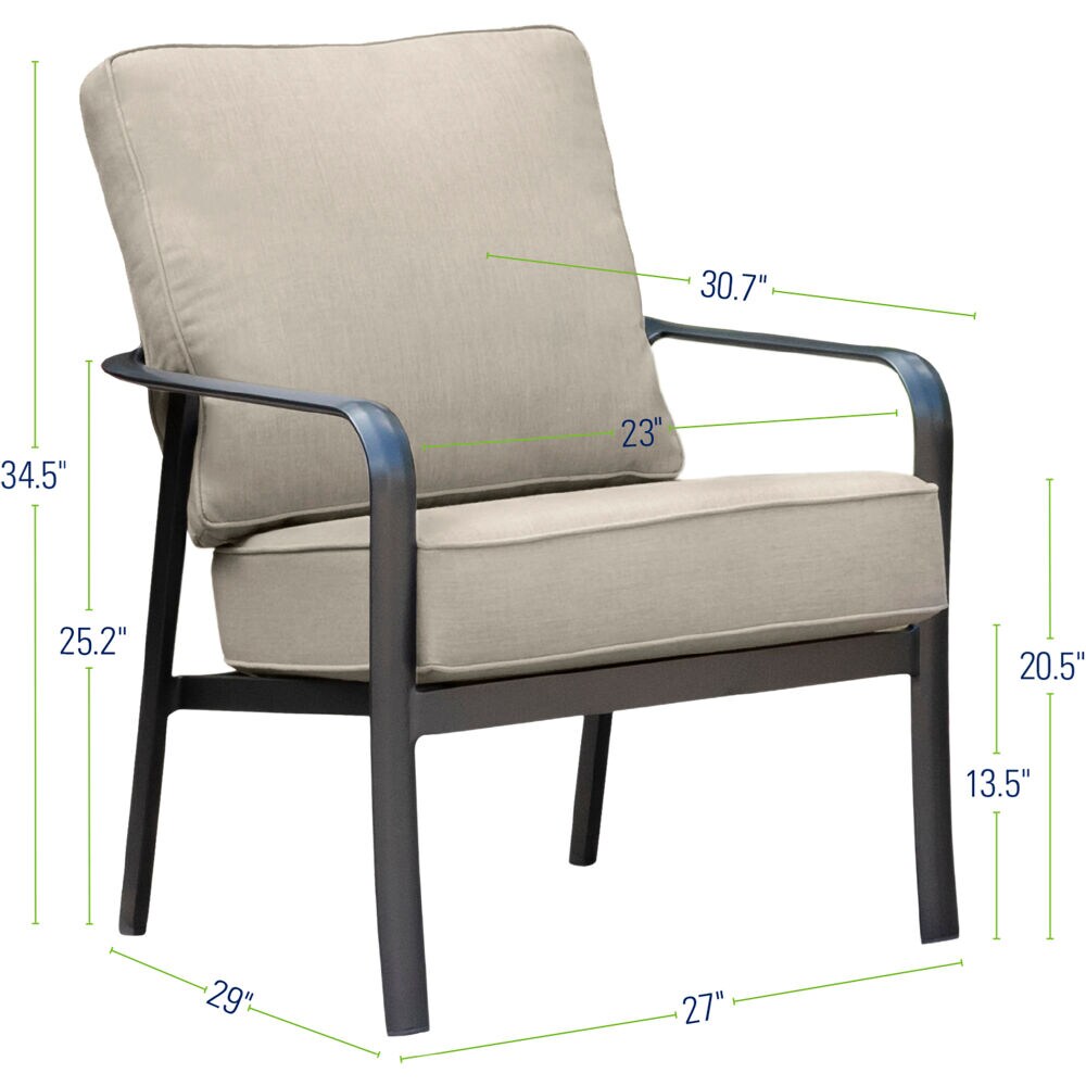Hanover CORT4PCS-ASH Patio-Conversation-Sets - View #2