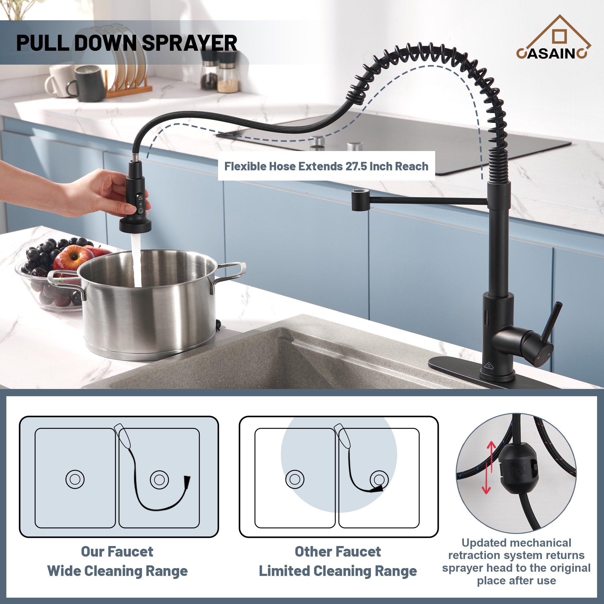 CASAINC MH-BS080-184 Kitchen-Faucets - View #10