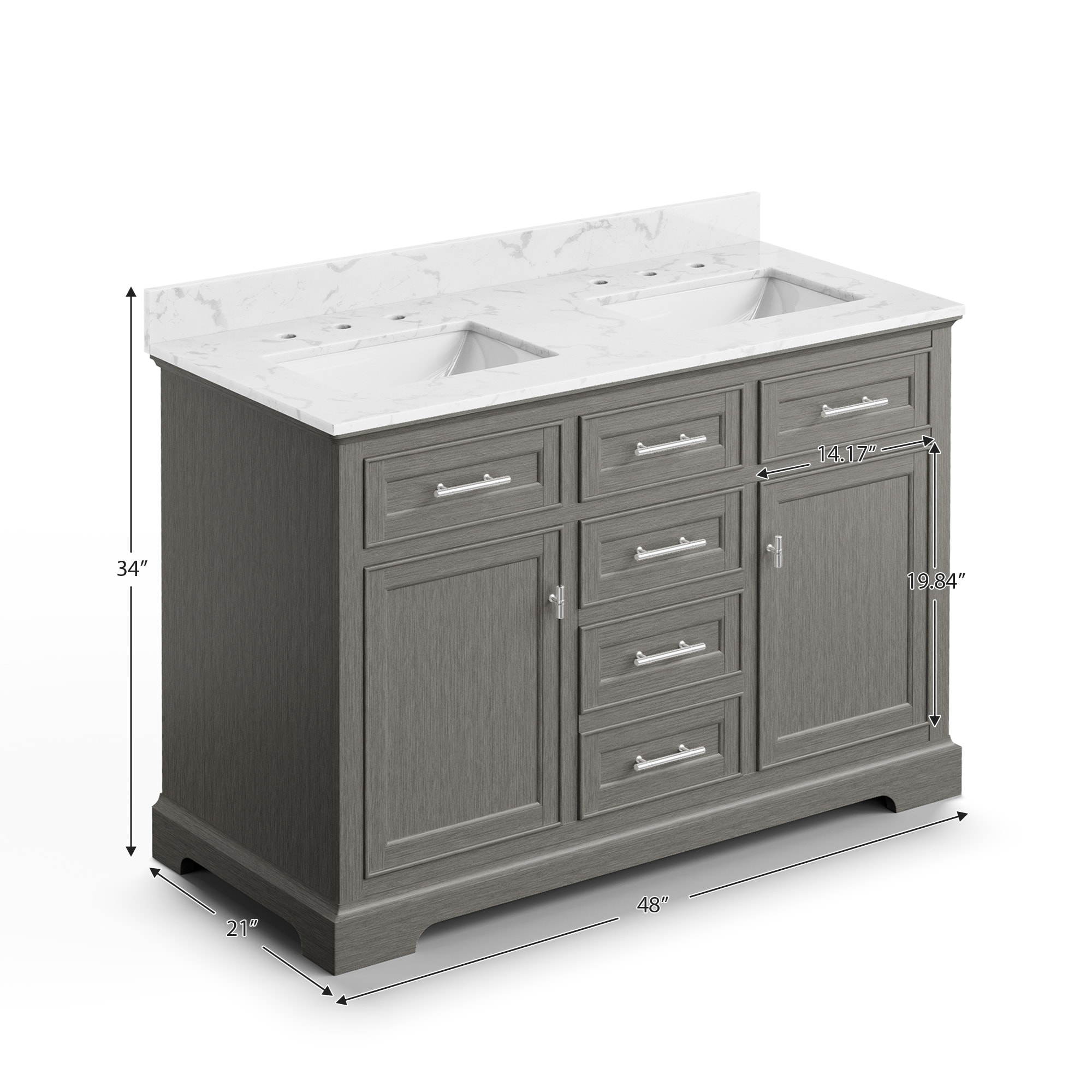 VOUA SAF-DSRCJ-GY1 Bath-Vanity-Combo - View #13
