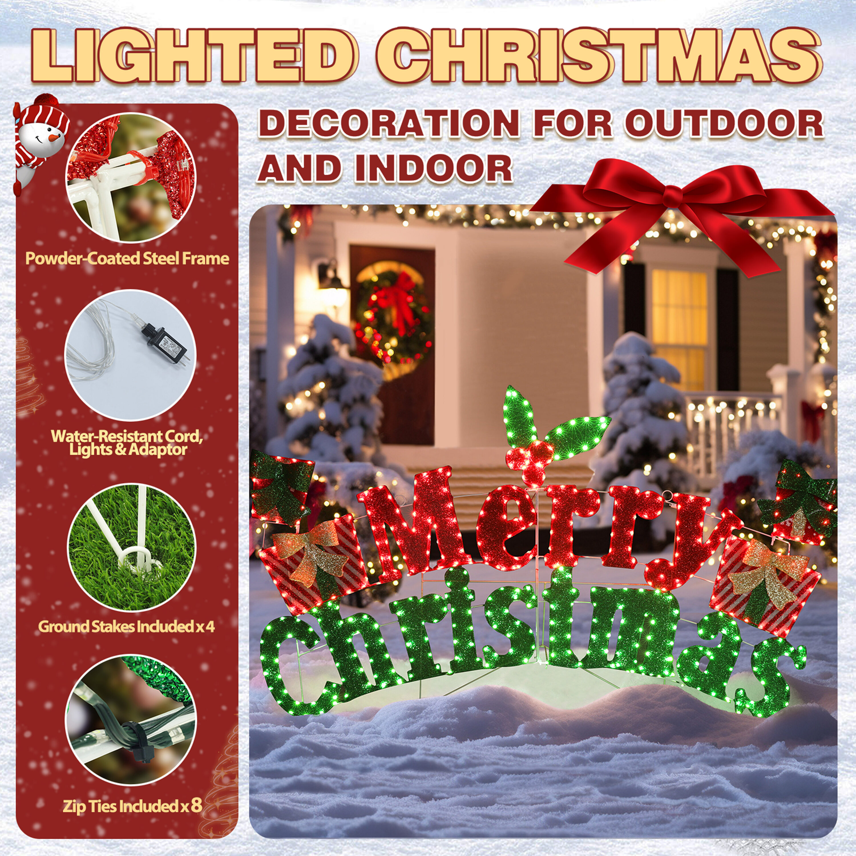 VEIKOUS PG0403-19-1 Outdoor-Christmas-Decor - View #3