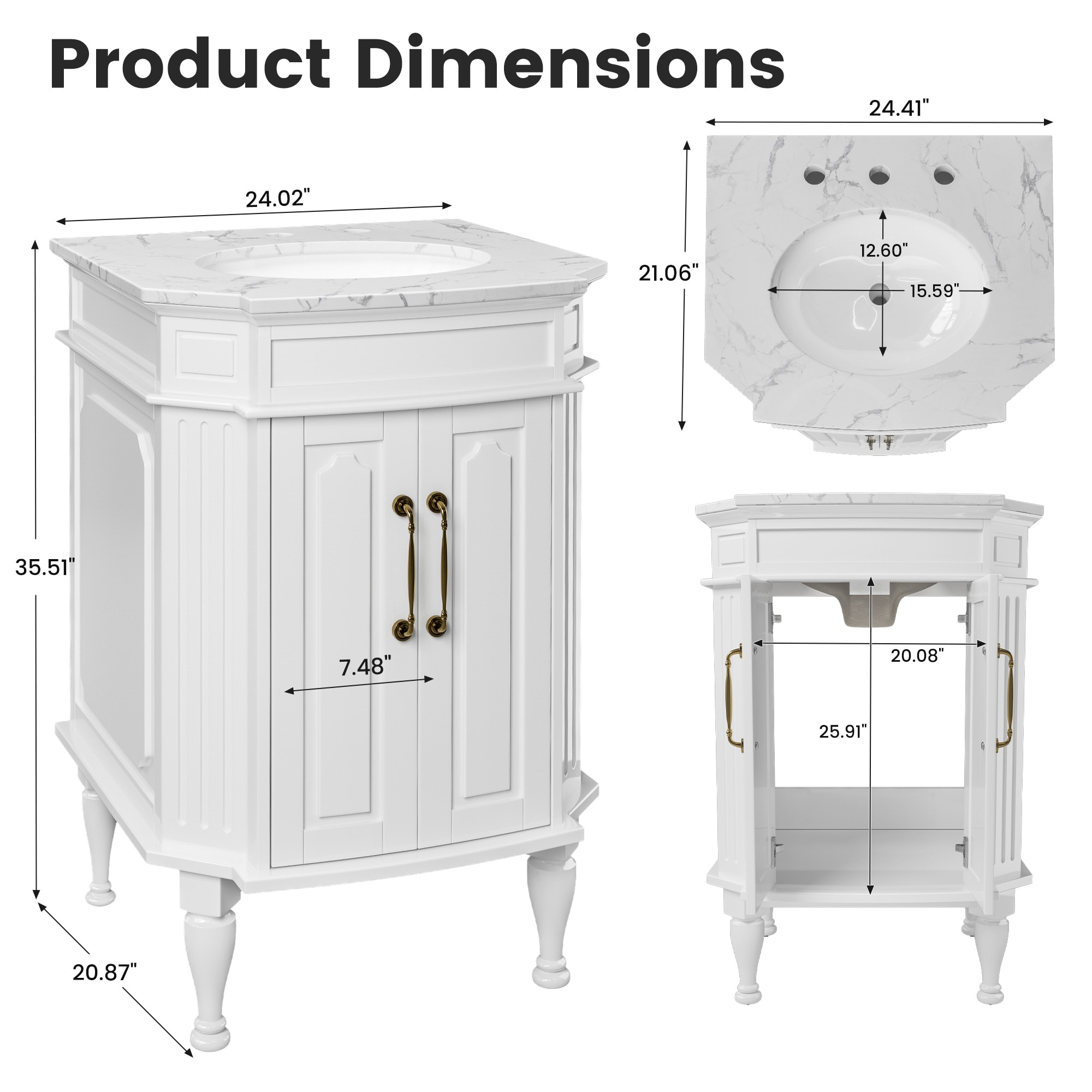 JEAREY JE-DSG-55 Bath-Vanity-Combo - View #12