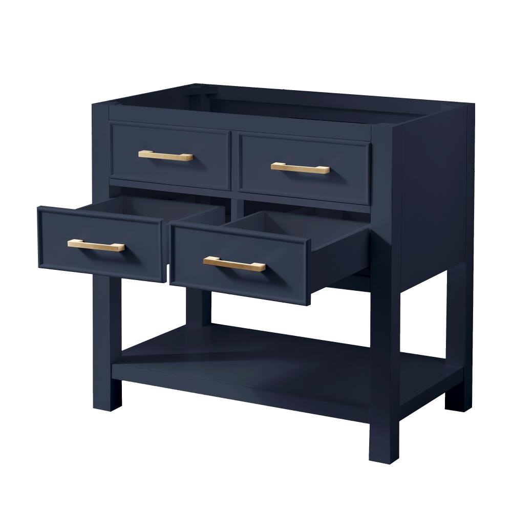 Avanity Brooks 36-in Navy Blue Bathroom Vanity Base Cabinet without Top ...