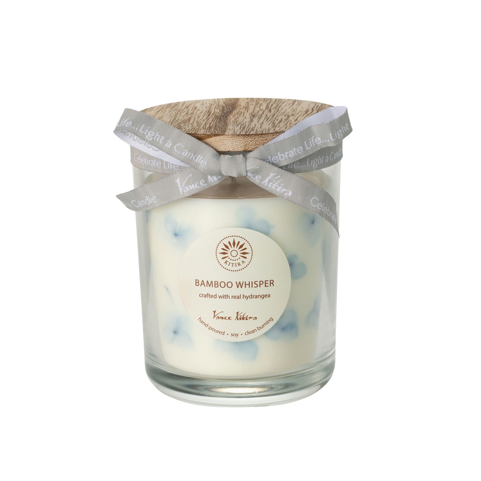 Sullivans BOT455HDY Gardenia Bamboo Off-white Jar candle