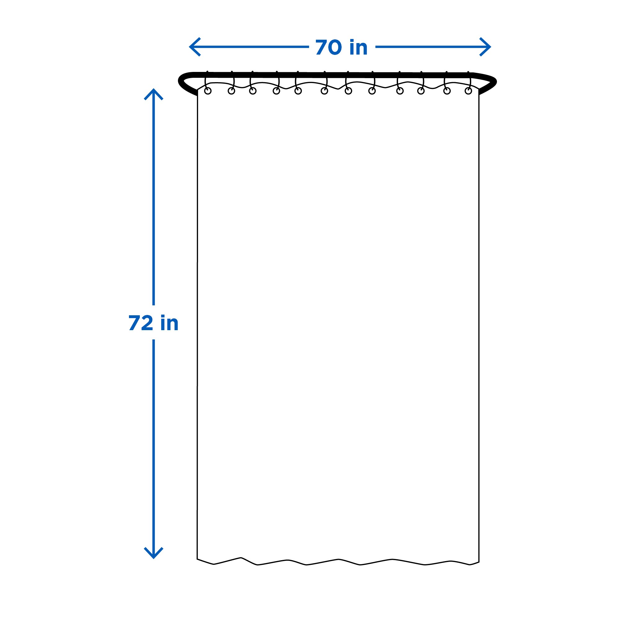 Project Source PEV185FRMV Shower-Curtains-Liners - View #7