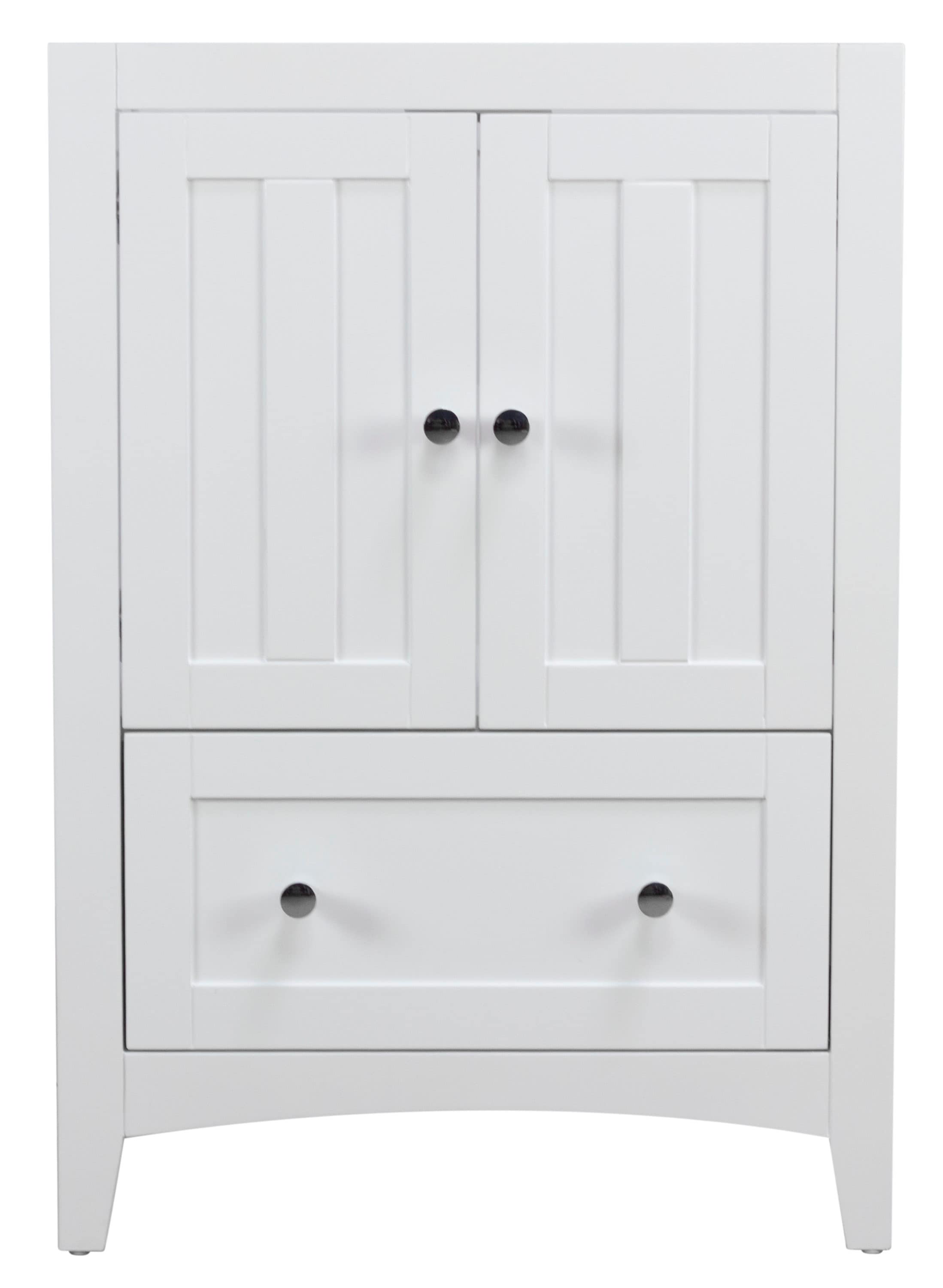 American Imaginations Shaker 23-in White Single Sink Bathroom Vanity ...