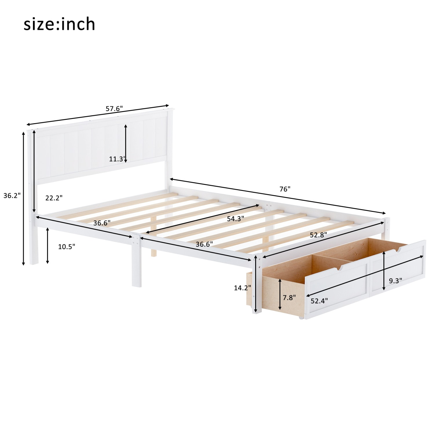 Streamdale Furniture WF196530AAK beds - View #9