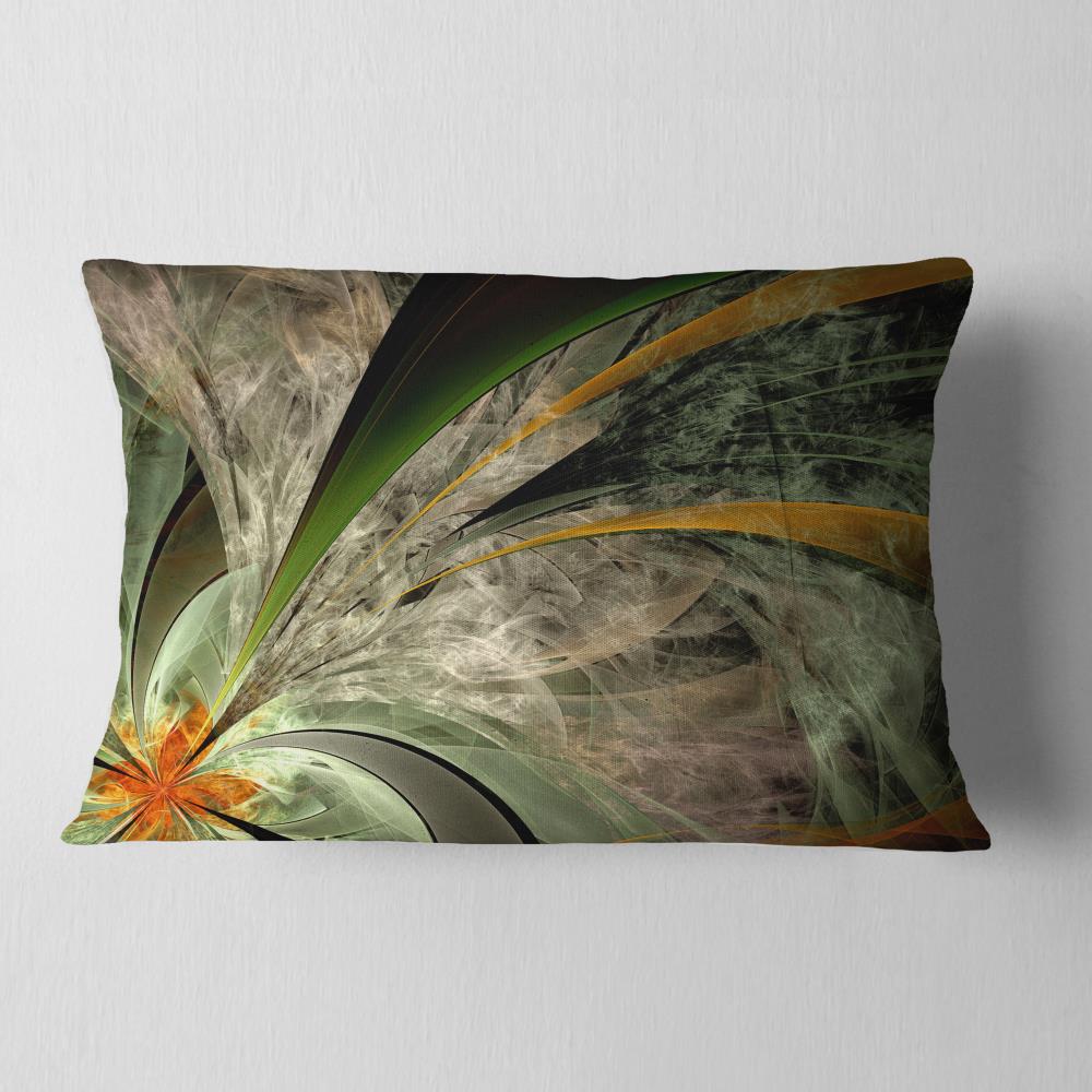 Designart CU11994-12-20 12-in x 20-in Black Indoor Decorative Pillow