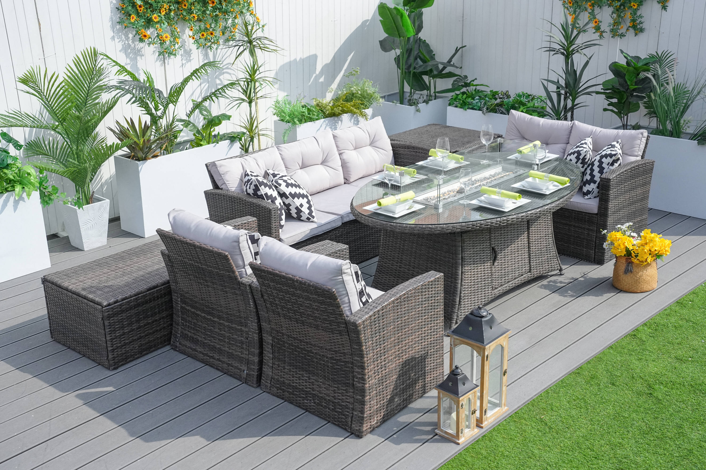 Direct Wicker DWG-06O1503-BR Patio-Conversation-Sets - View #5
