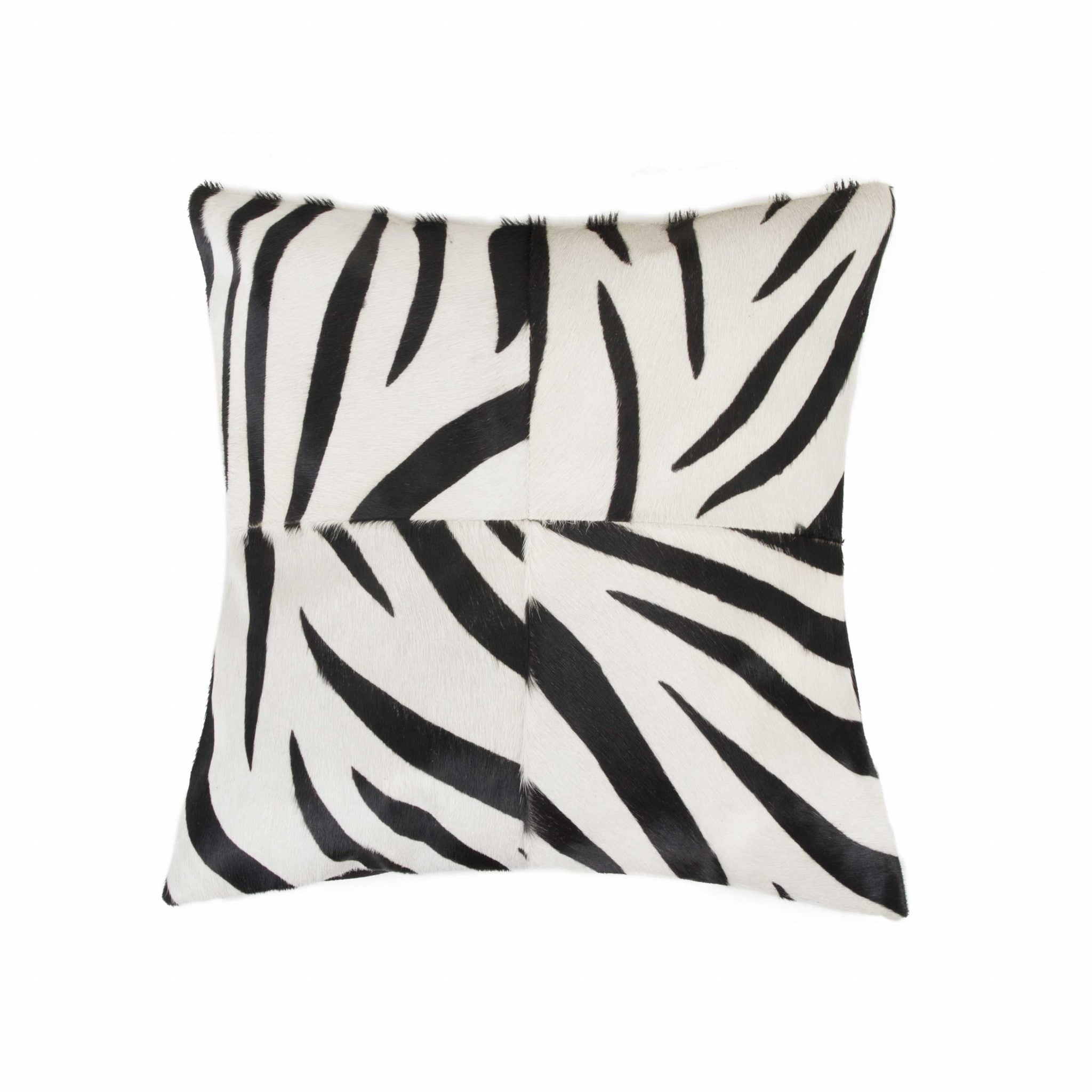 HomeRoots Josephine 18-in x 18-in Black White Indoor Decorative Pillow ...