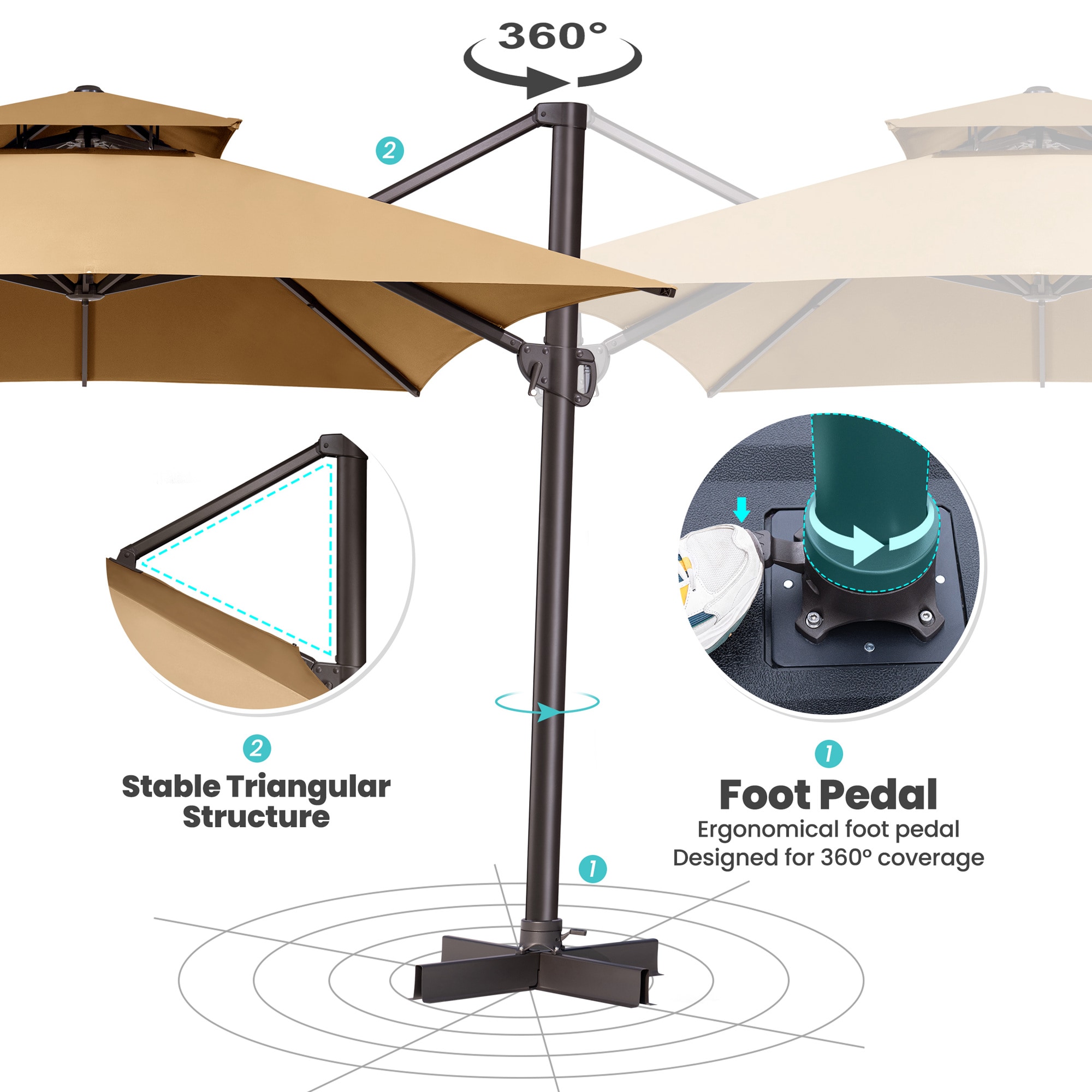 Crestlive Products CL-PU053TAN Umbrellas-2 - View #5
