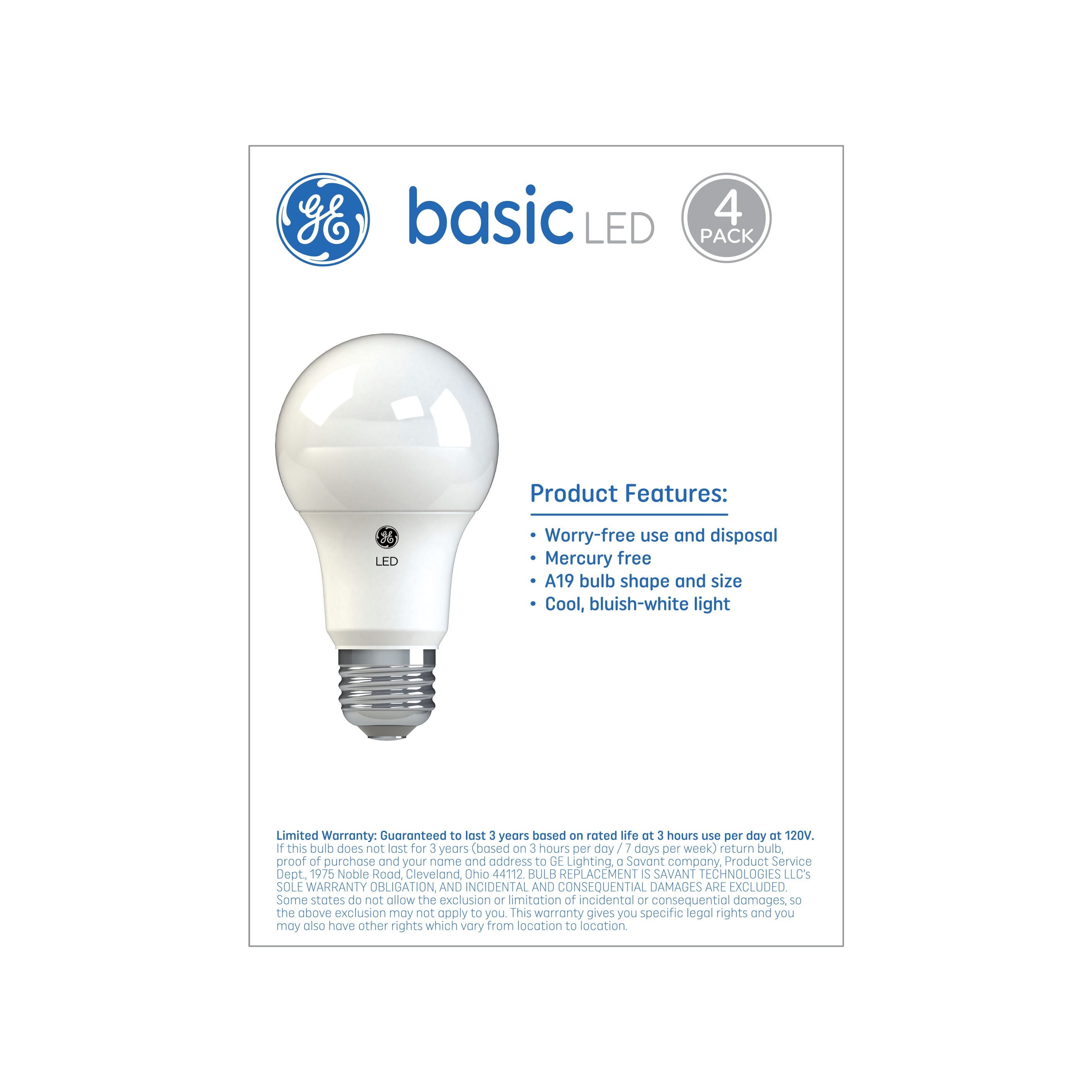 GE Refresh HD 40-Watt EQ A19 Daylight Medium Base (e-26) Dimmable