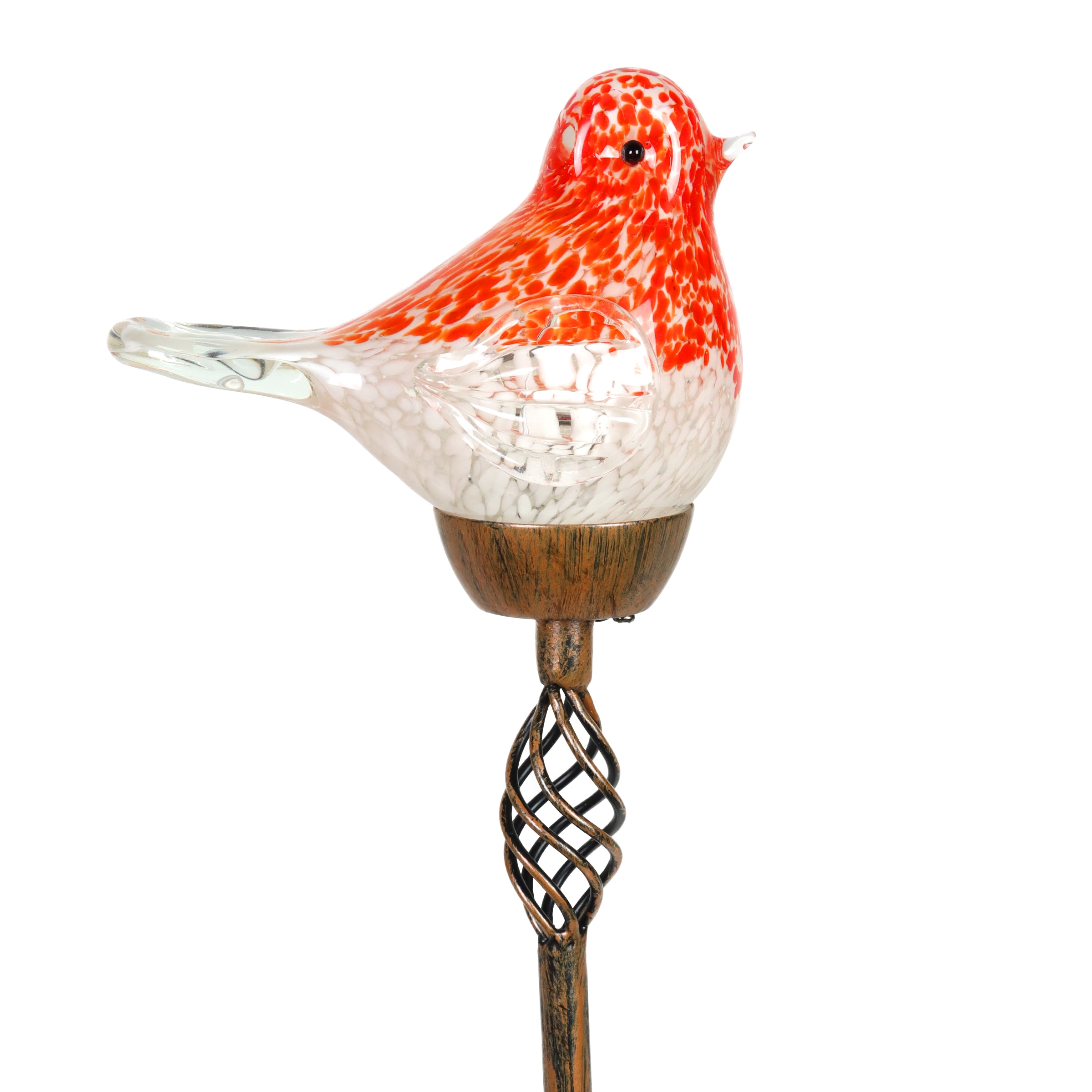 Exhart 79876-L 30.98-in Red Metal Solar Animals Stake