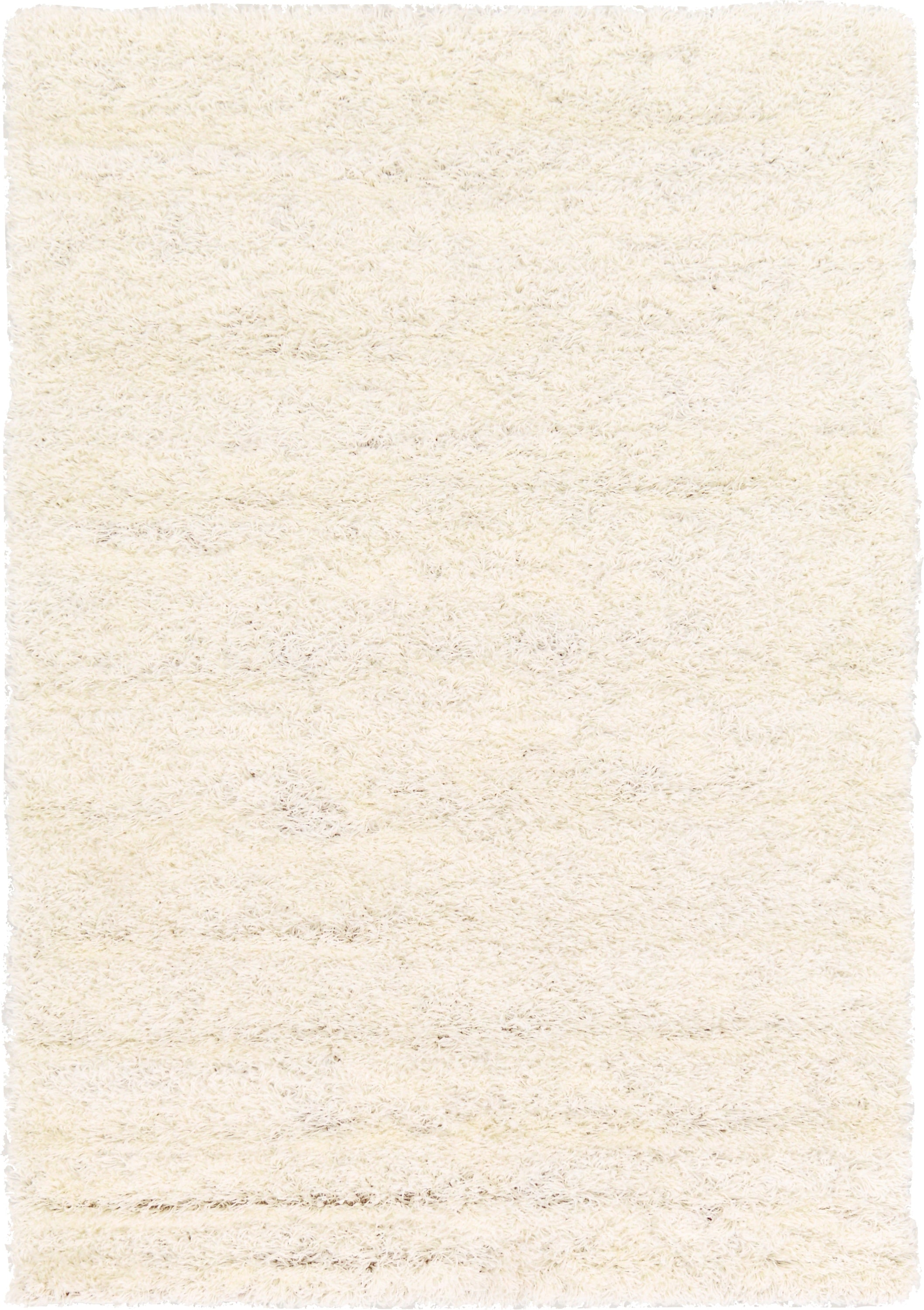 Reversible Snow White and Blue Solid Shag 4' x 6' Rug