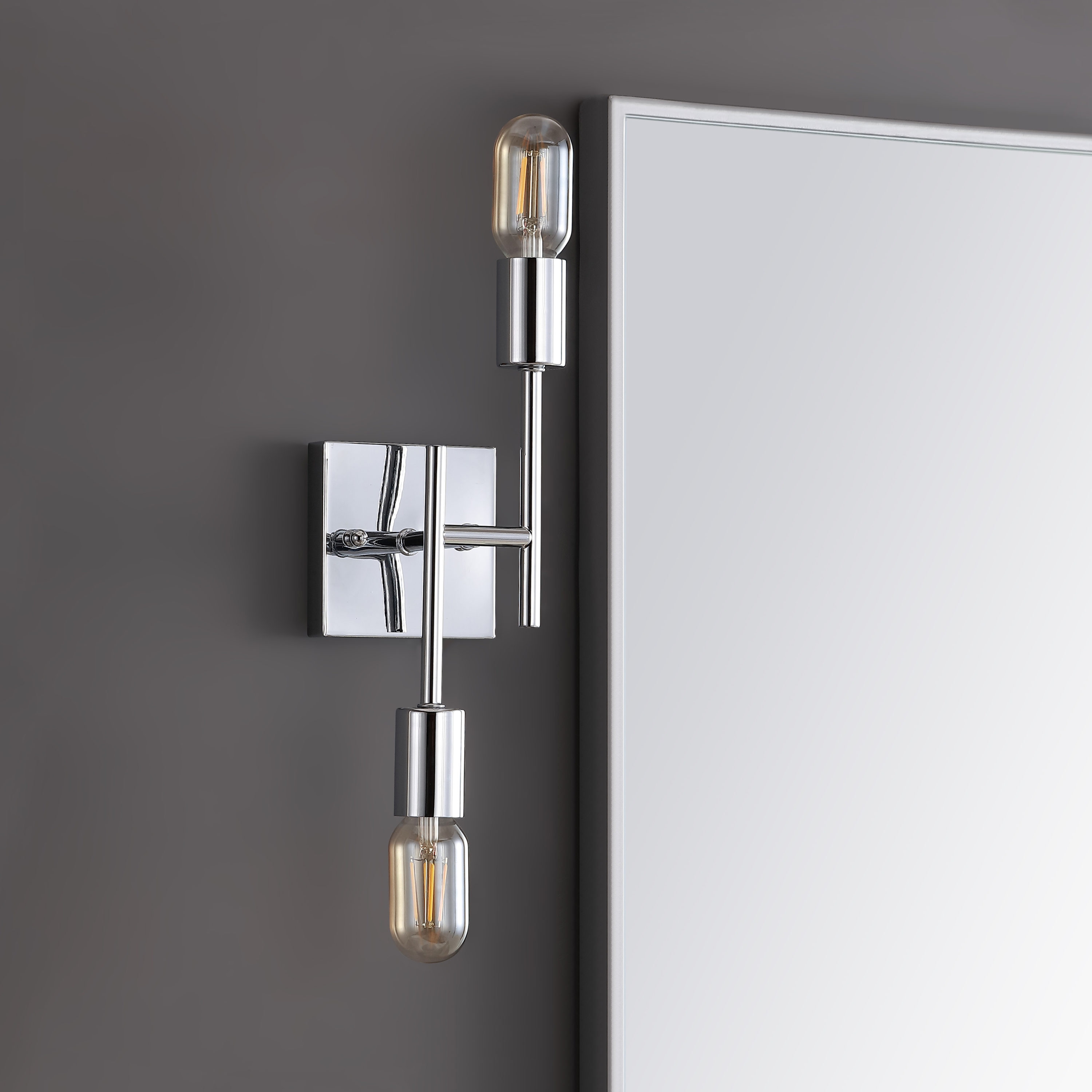 Turing 18.75" Polished Chrome LED Wall Sconce for Modern Homes