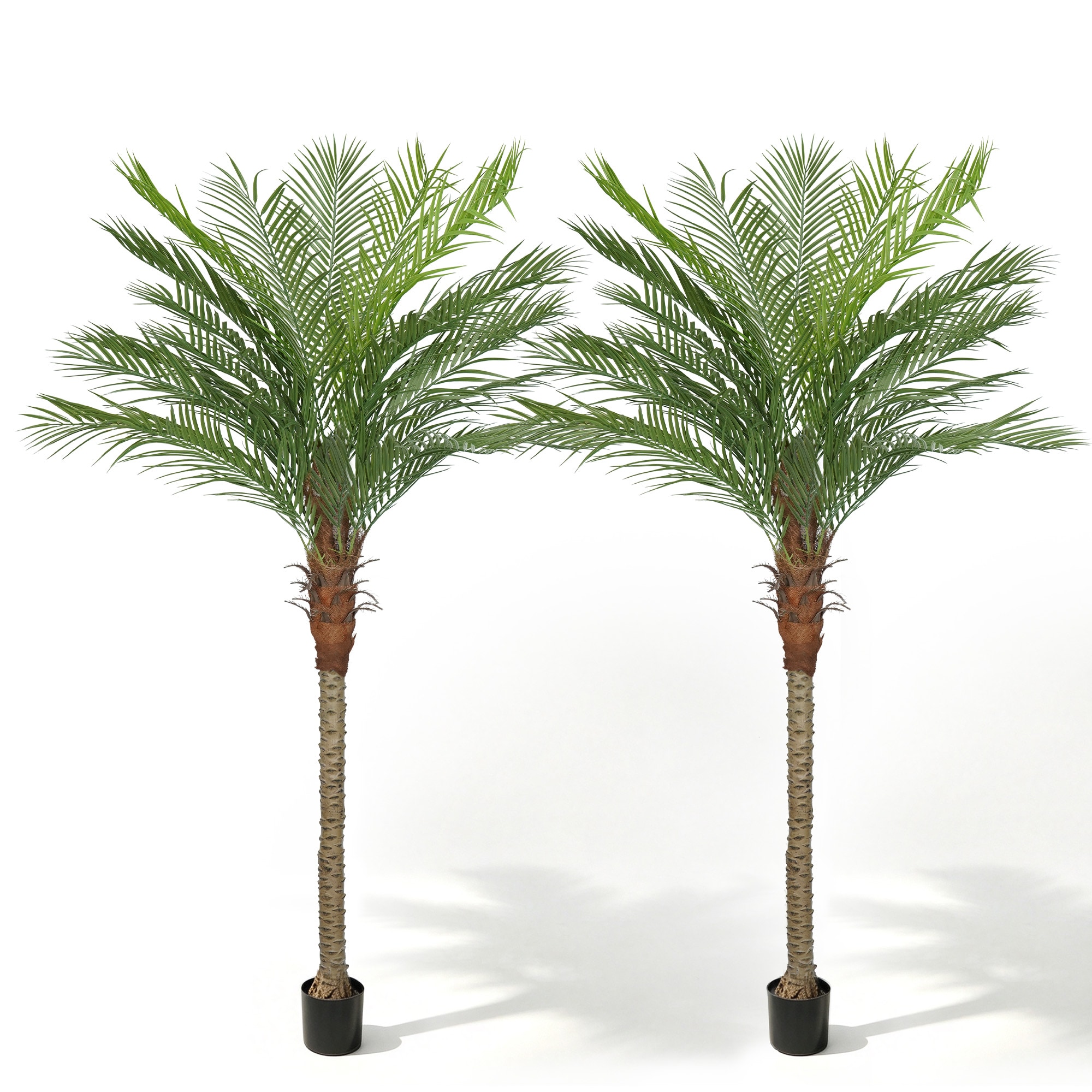 Vitalismo - 8ft Tall Artificial Palm Tree Realistic Faux Palm Plant Indoor Outdoor Lifelike Tropi...