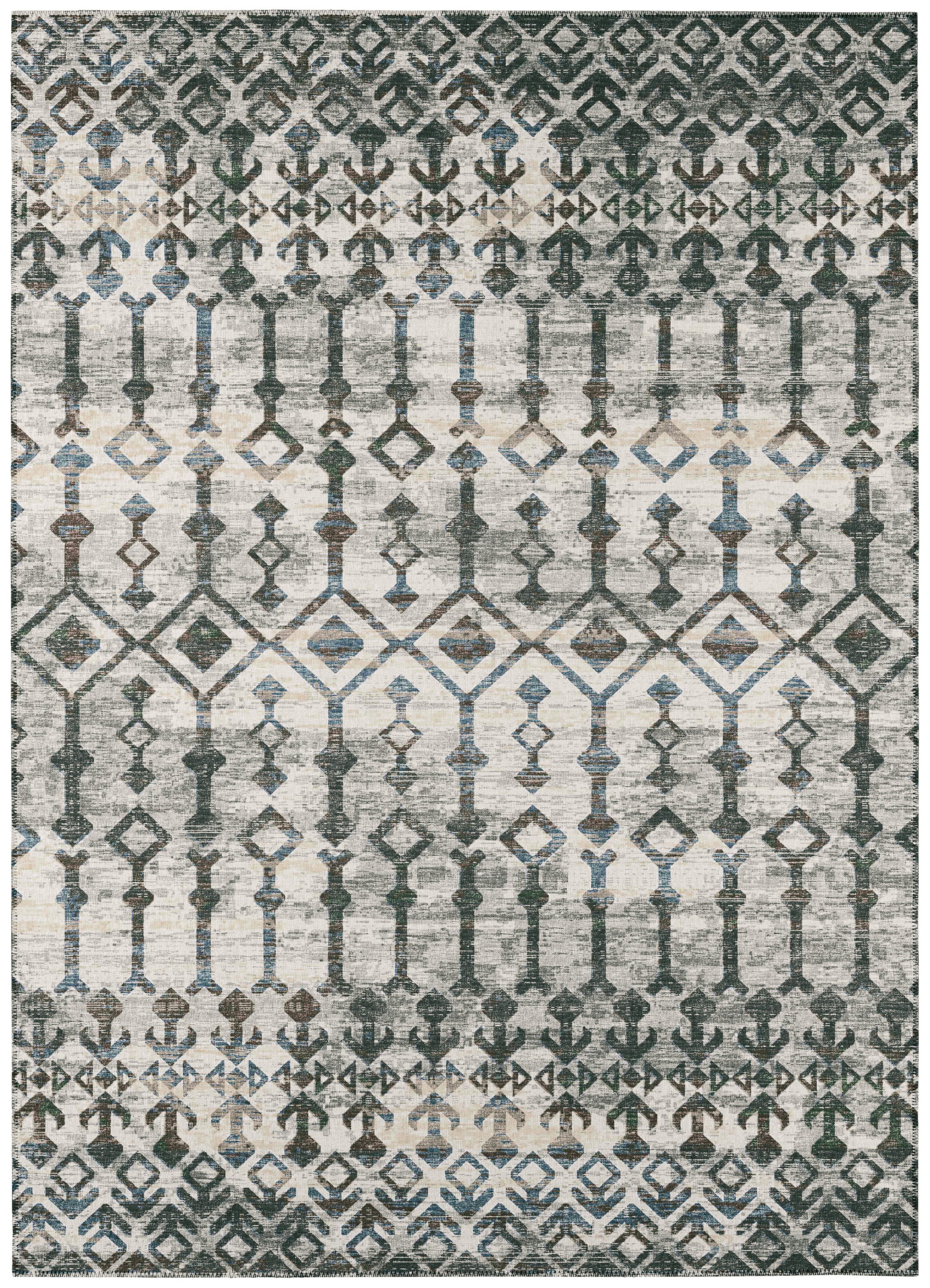 Addison Rugs ABV38AS8X10 Bravado 8 x 10 (ft) Chenille Ash Rectangular Indoor/Outdoor Geometric Southwestern Area rug