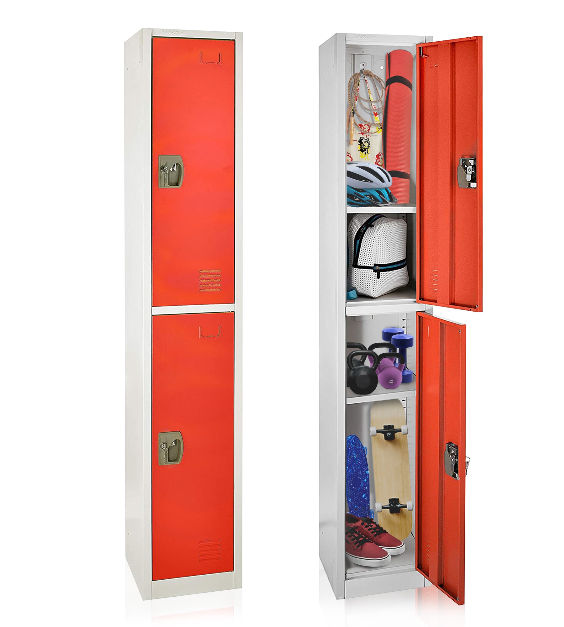 AdirOffice 629-202-RED-PKG-1 Storage-Lockers - View #6