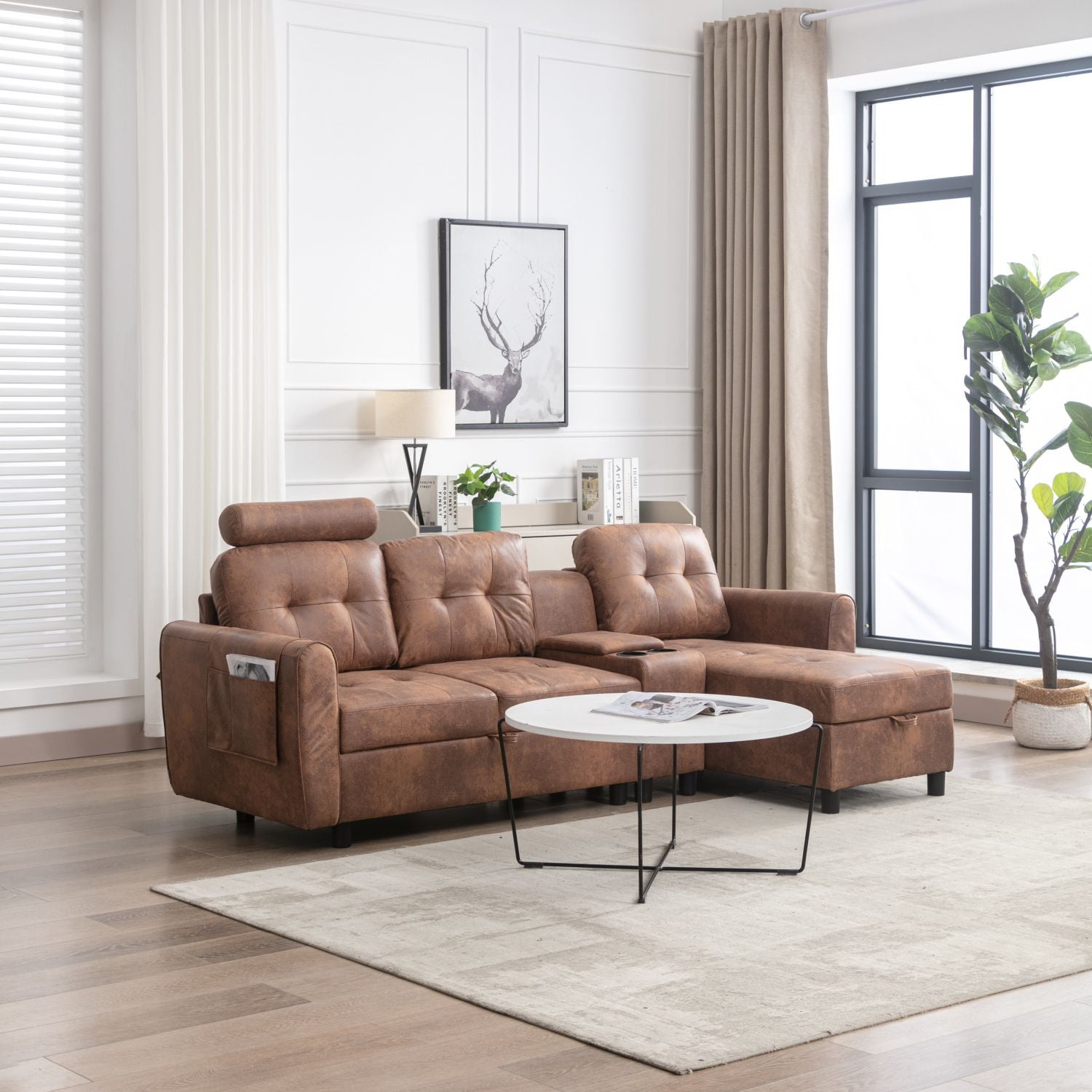 JASMODER W1568S00003 50.00-Inches Modern Coffee Sofa