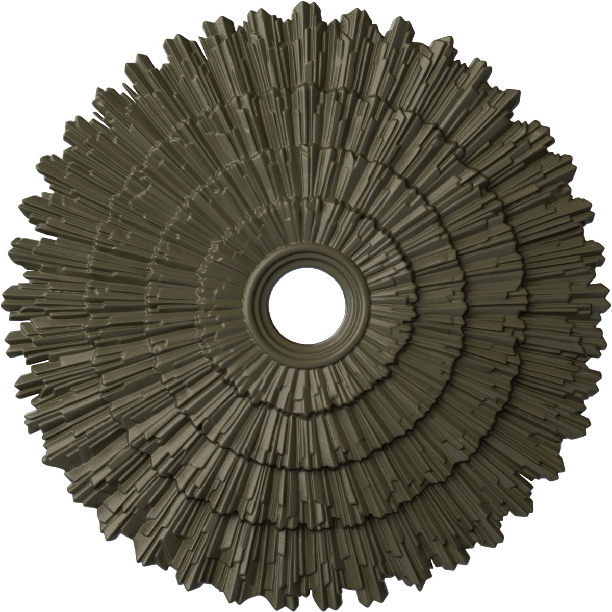 Ekena Millwork CM24ENWHF Eryn 24.75-in W x 24.75-in L Painted Witch Hazel Polyurethane Whole Ceiling Medallion