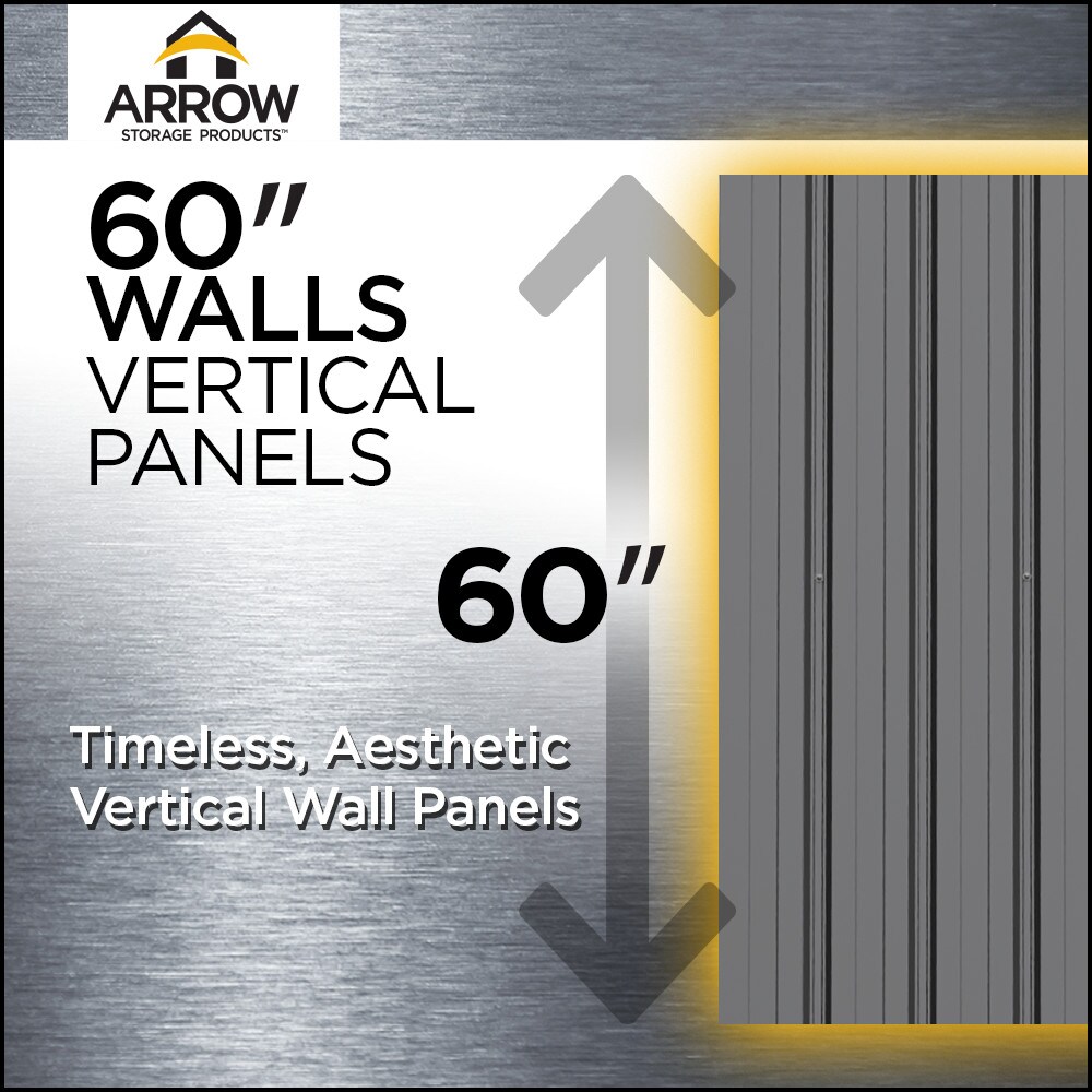 Arrow ASG108CC Metal-Storage-Buildings-Sheds - View #9