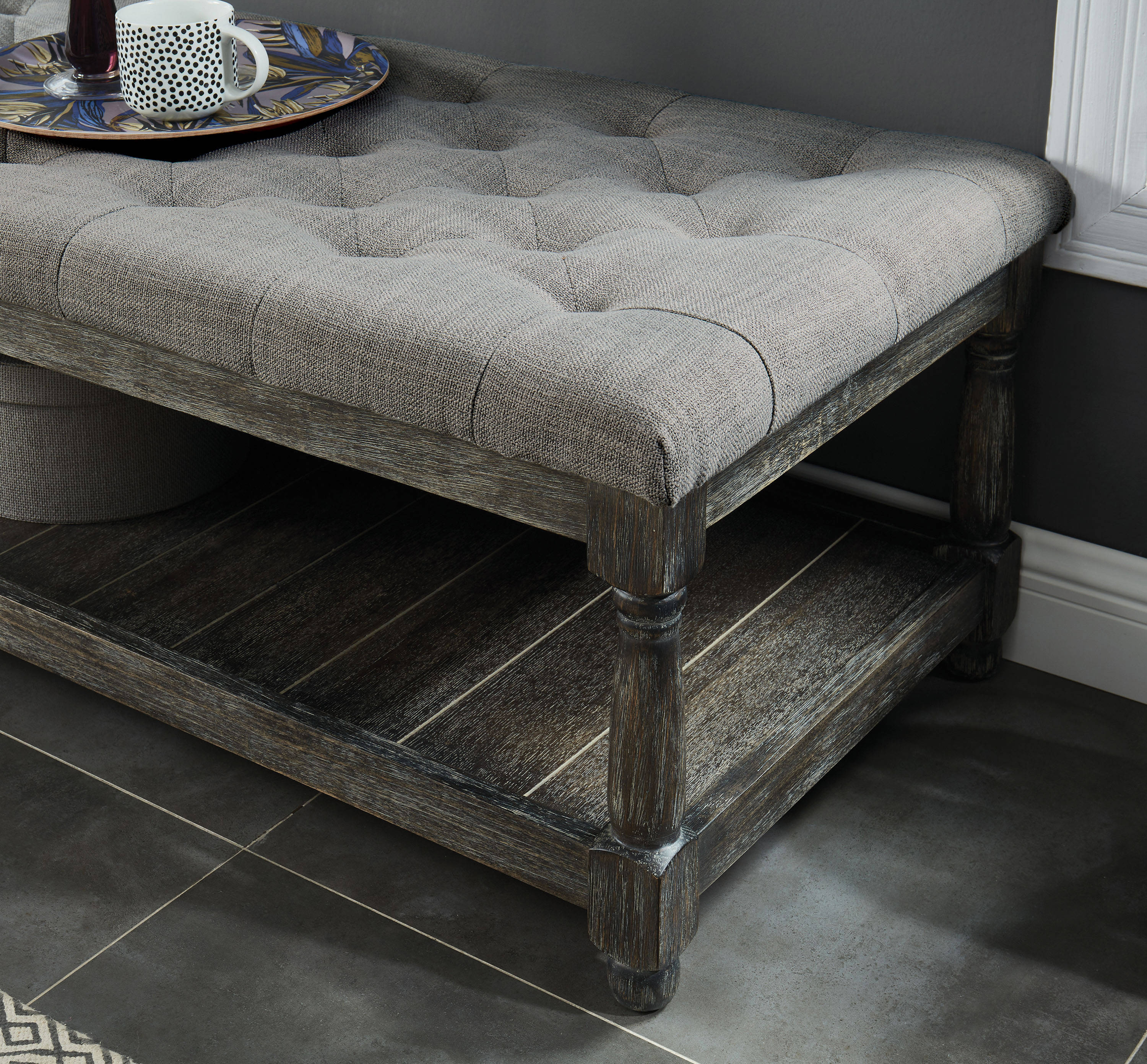 Furniture of America IDF-BN5665GY bench - View #5