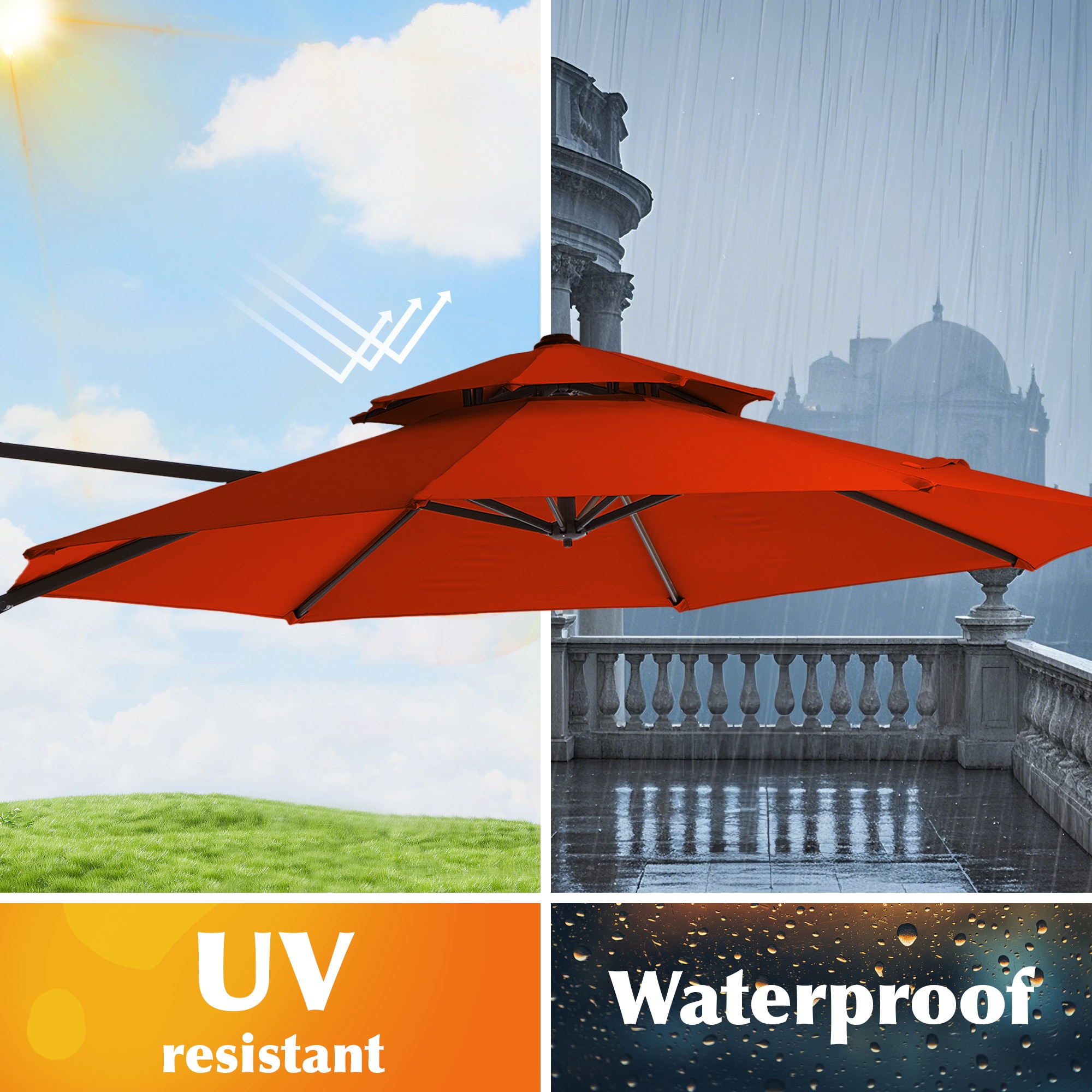 VOUA JE-LK11-RD+BASE Umbrellas-2 - View #9