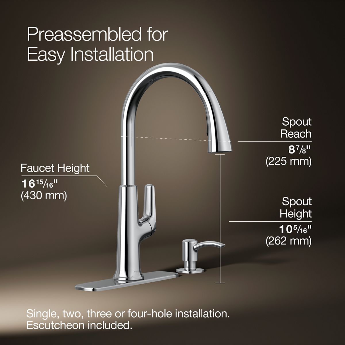 KOHLER R26573-SD-CP Kitchen-Faucets - View #3