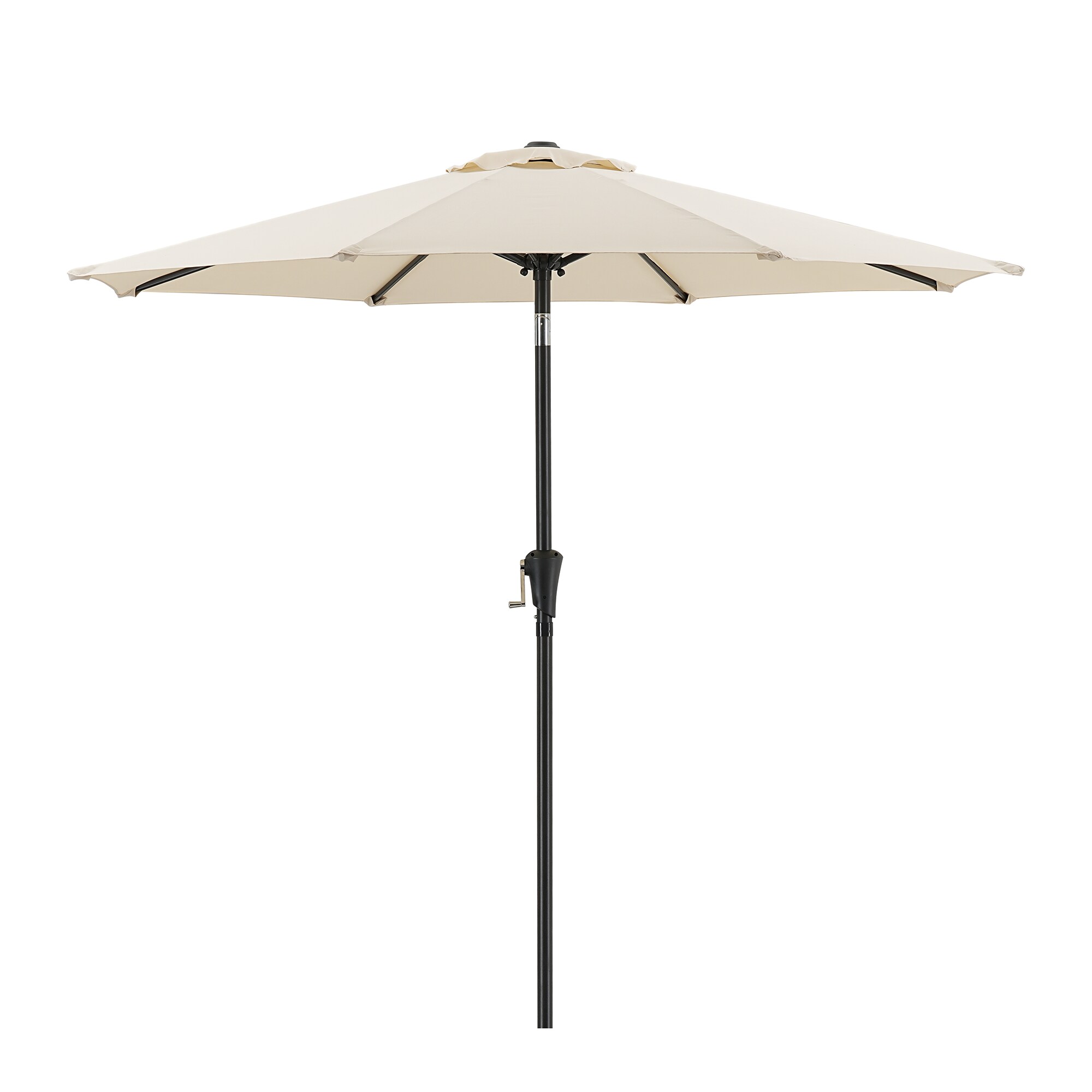 Damerin Z-PU40 7.5-Feet Steel Beige Market Patio Umbrella